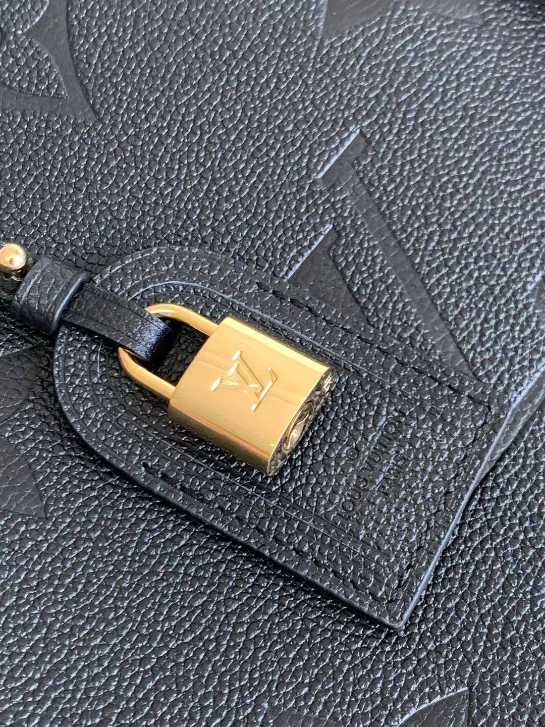 [TOP] Louis Vuitton LV L*V Grand Palais Monogram Empreinte Bag - Black