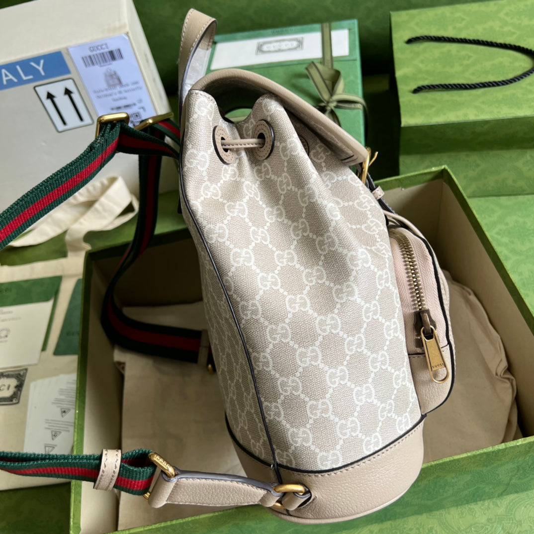 [TOP] GUCCI G*G Interlocking G Backpack - Cream