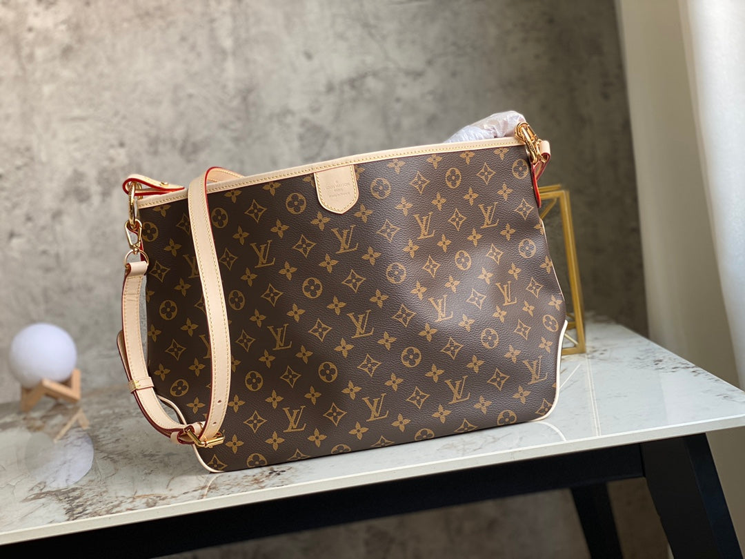 [TOP] Louis Vuitton LV Delightful Monogram PM 52×30×20CM- Beige