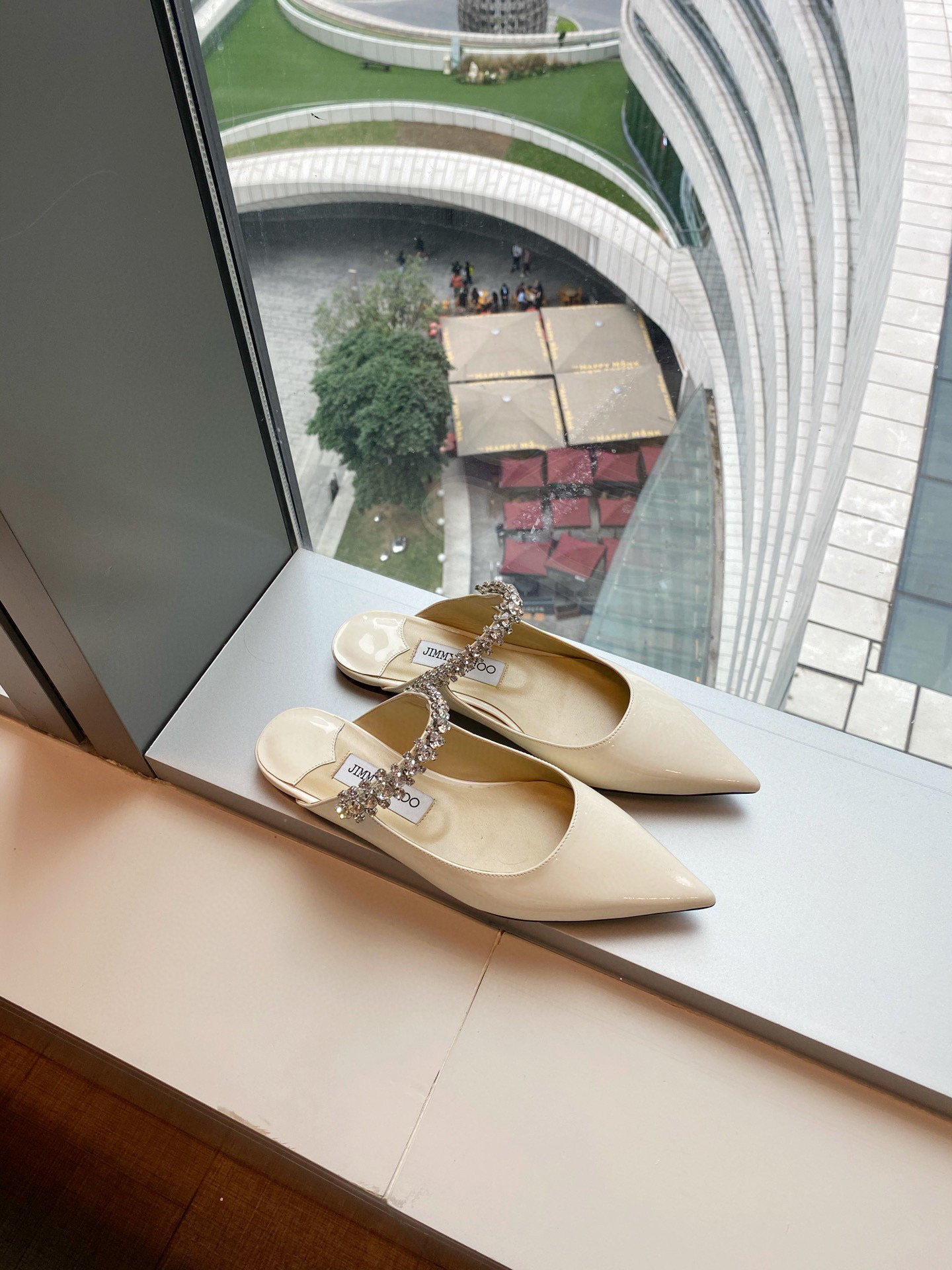 [TOP] Jimmy Choo Bing Flat Crystal - 4 Colours