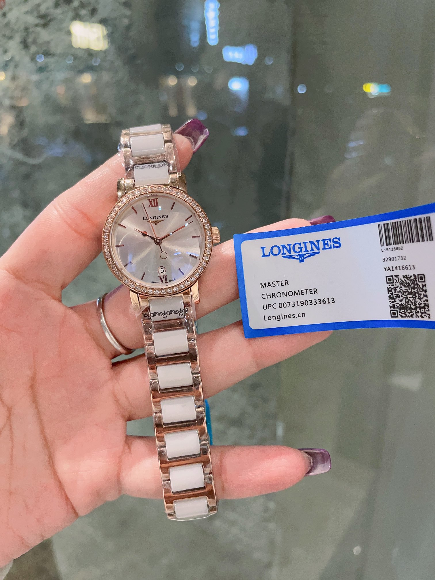 [TOP] Cartier Diamonds Gold Watch - Black/White