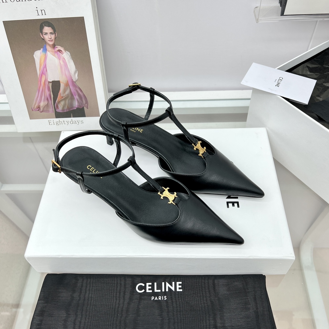 [TOP] CELINE TRIOMPHE  High Heel - 2 Color