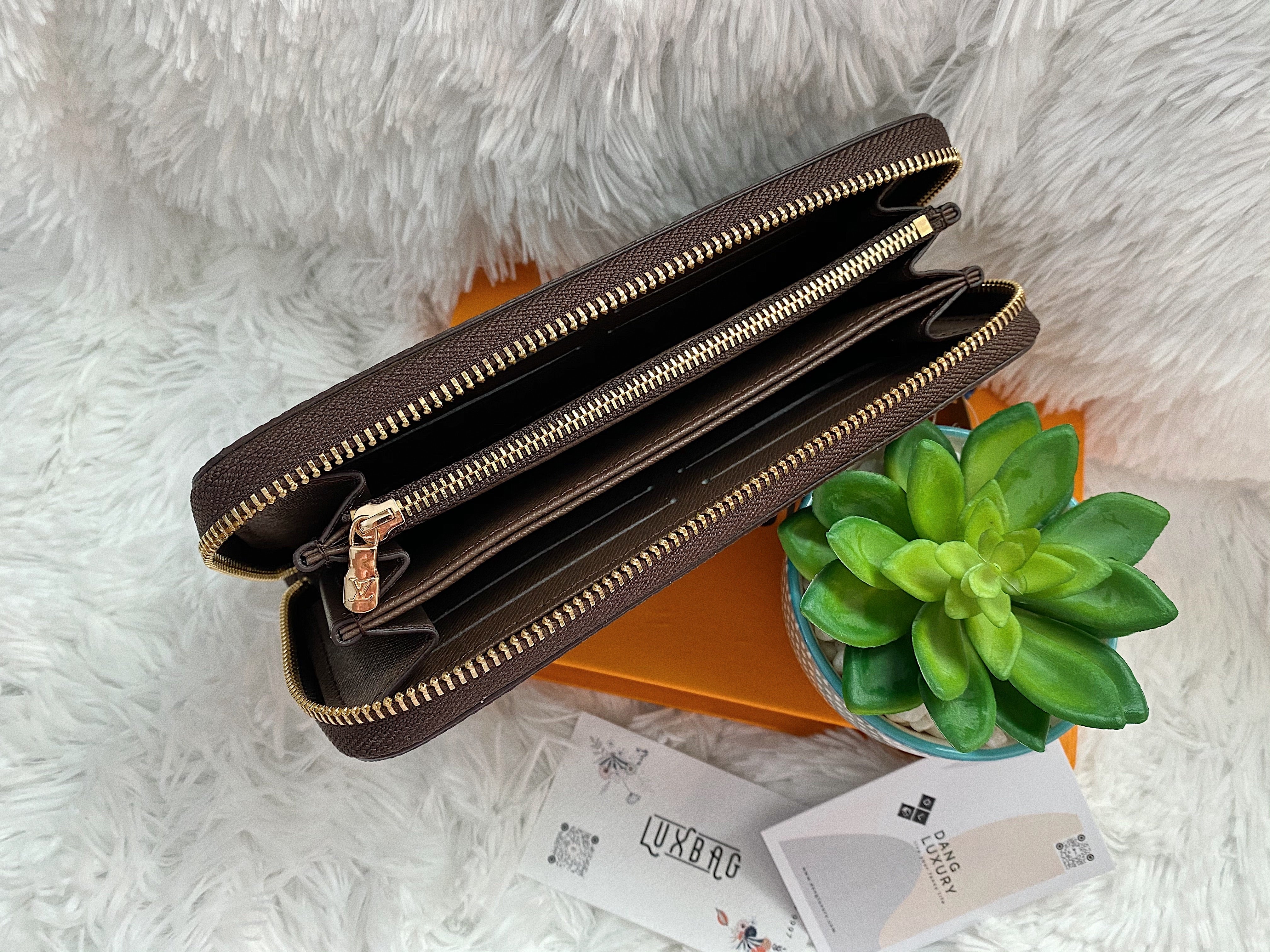 [TOP] Louis Vuitton LV Zippy Wallet Damier Ebene