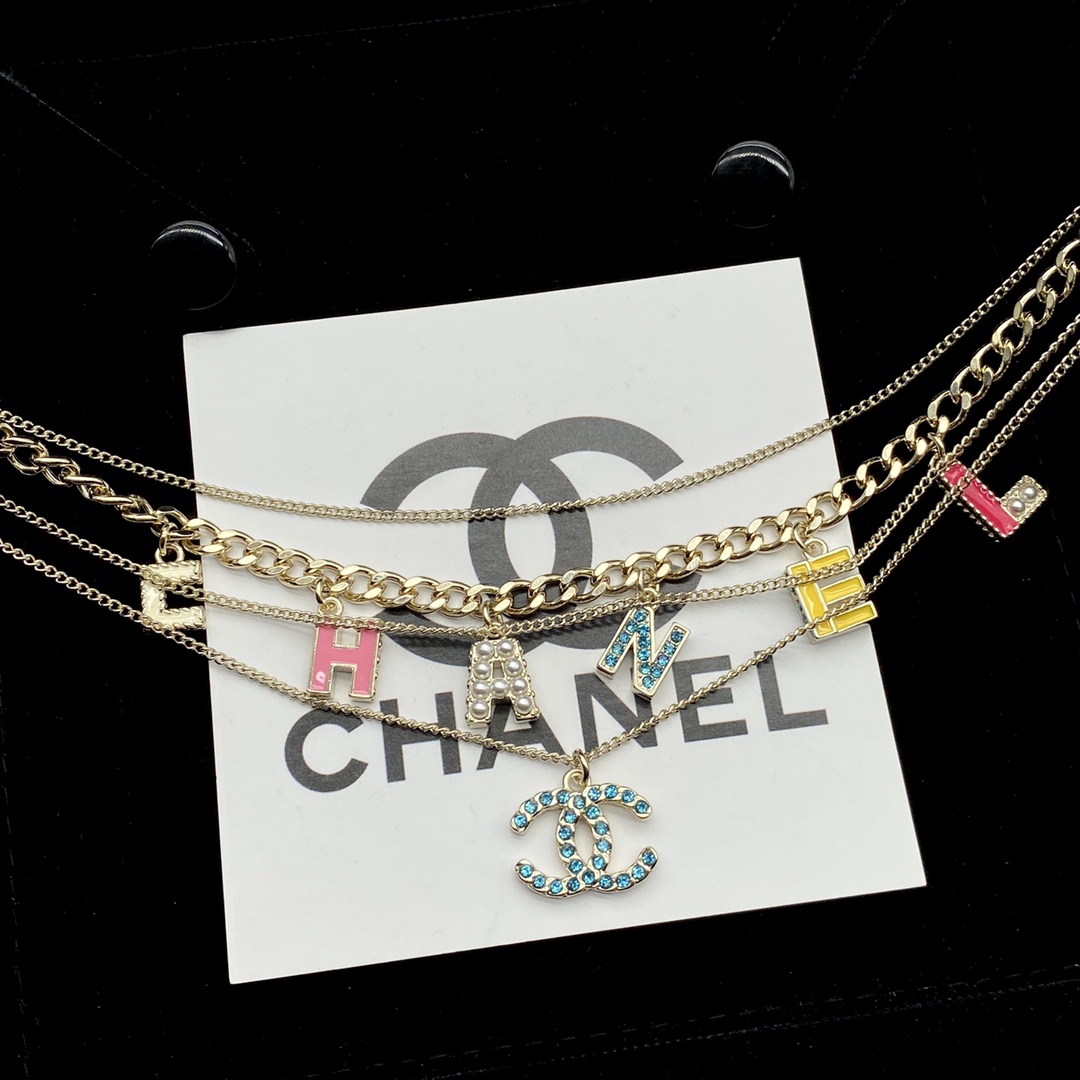 [TOP] CHANEL Layering Necklace - Gold