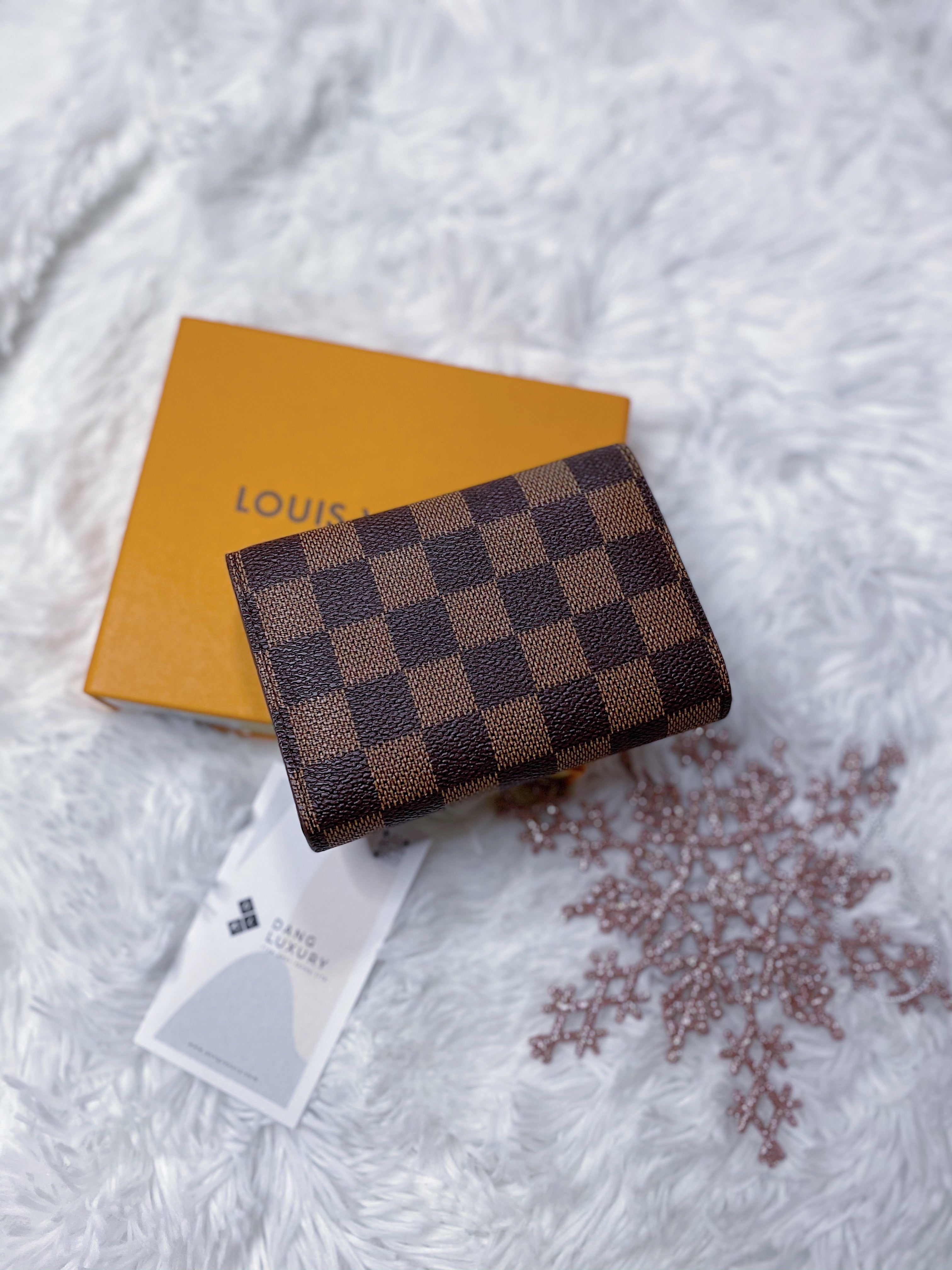 [TOP] Louis Vuitton LV LV Damier Victorine Wallet - RED