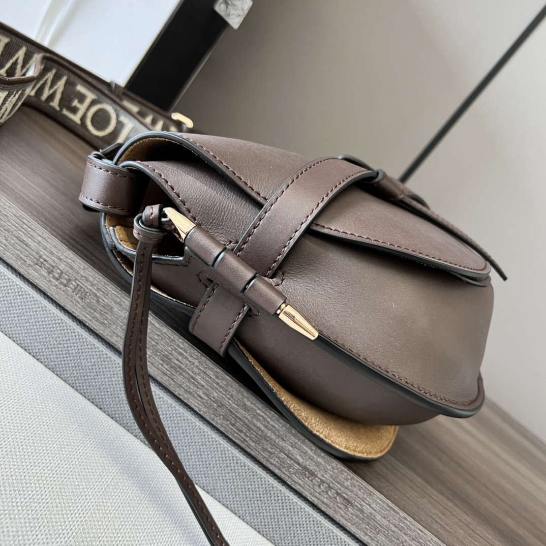 [TOP] LOEWE Gate Dual bag 26x12.5x19cm - Chocolate