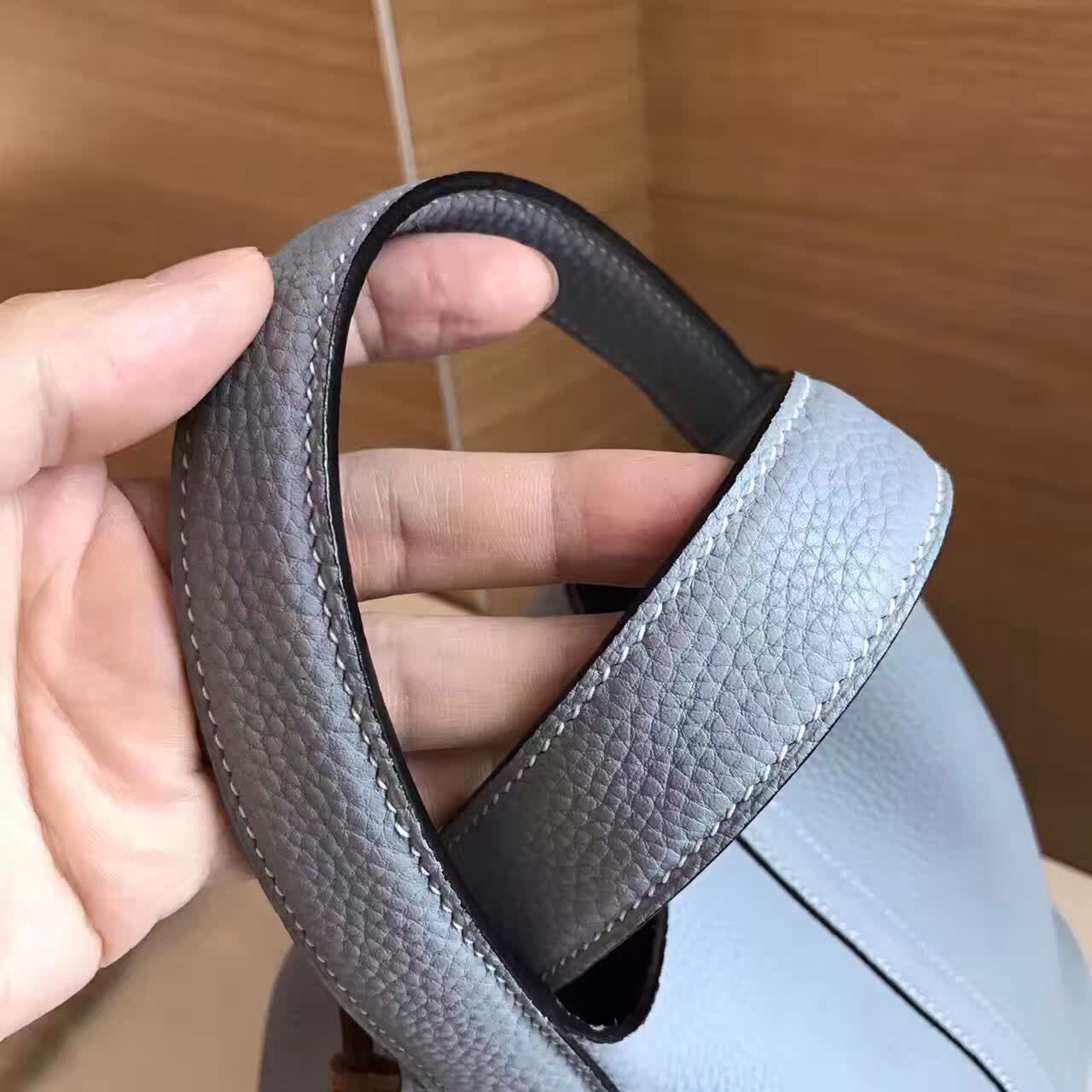 [TOP] HERMES Picotin 22cm - Bleu Pale