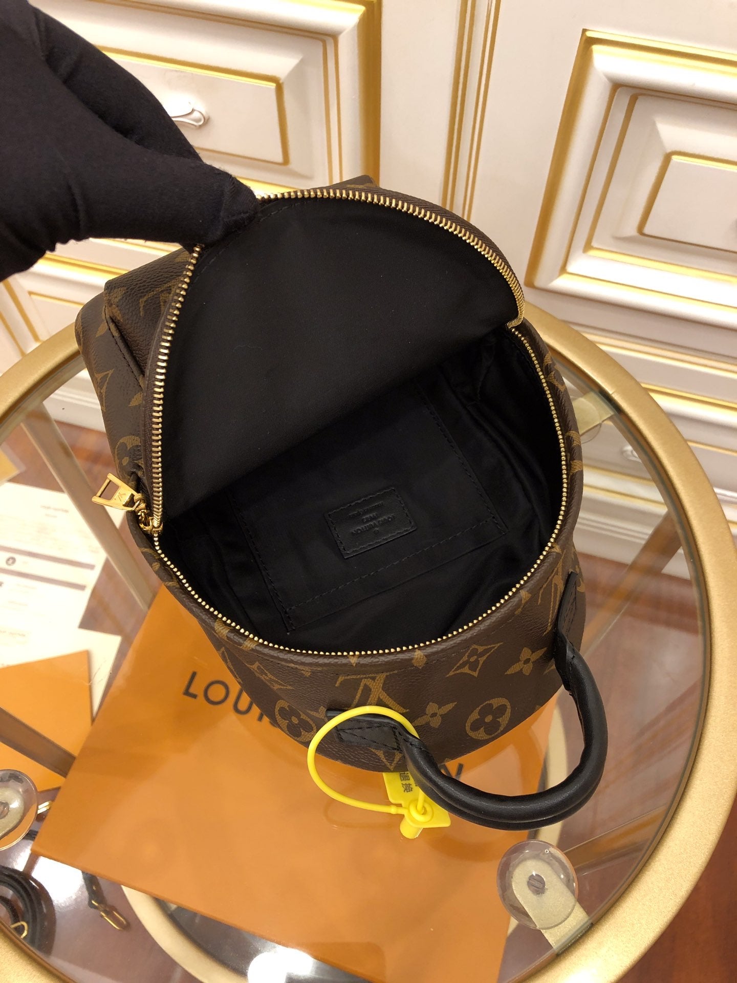 [TOP] Louis Vuitton LV £V Monogram Palm Springs Mini Backpack  16cm x 21.5cm x 9.5cm-Brown