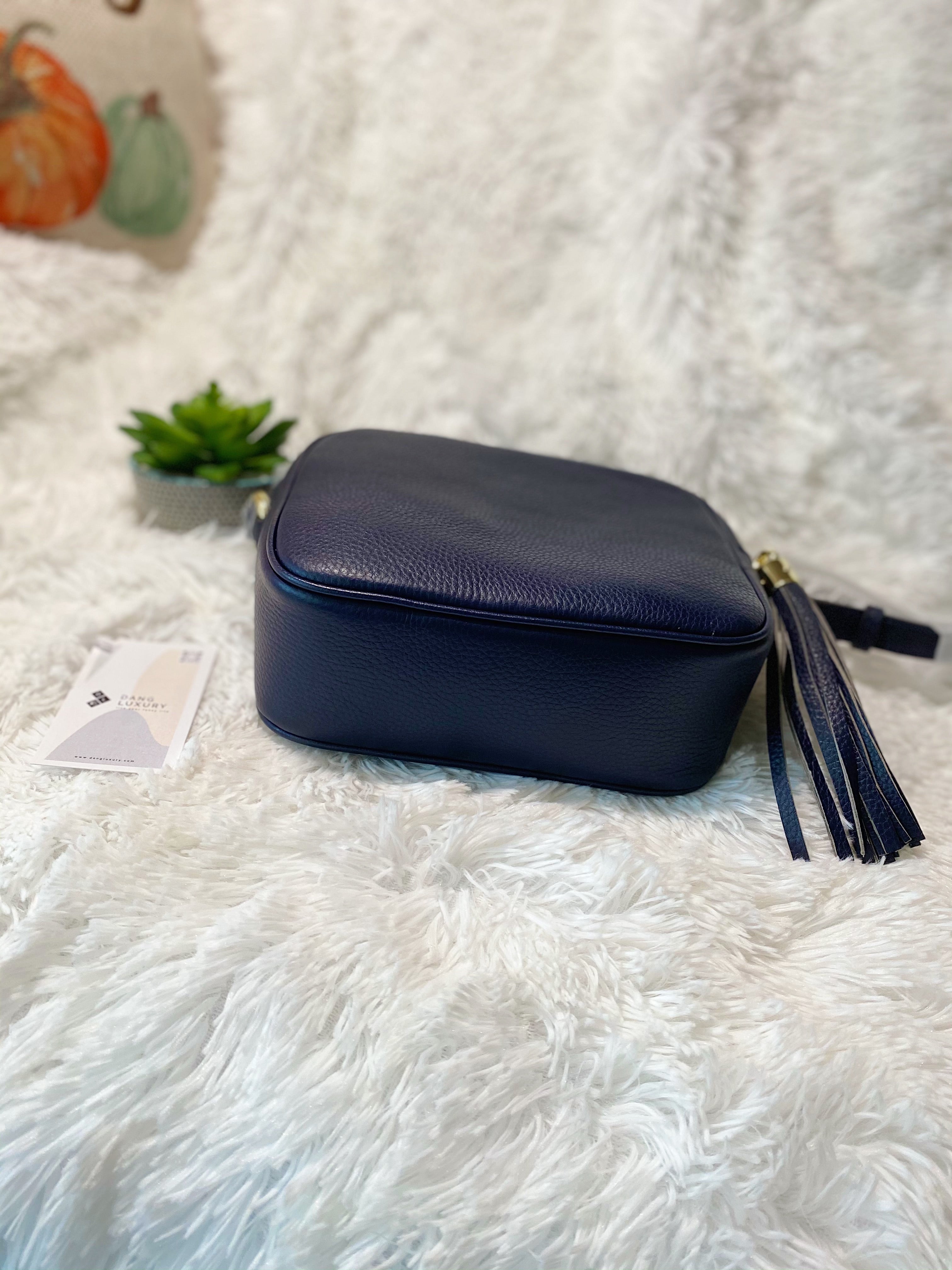 [TOP] GUCCI Soho Disco Bag - Navy Blue