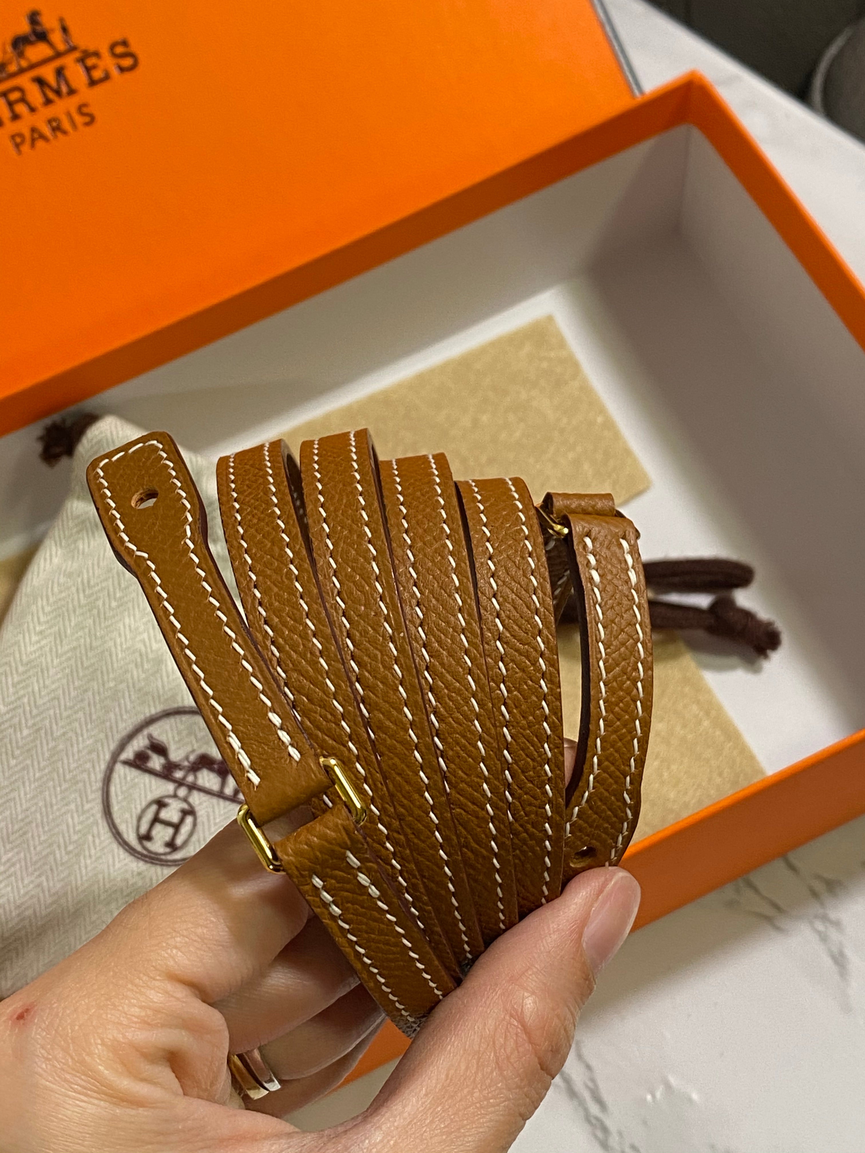 [TOP] HERMES Epsom Constance Long Wallet - Brown & GHW