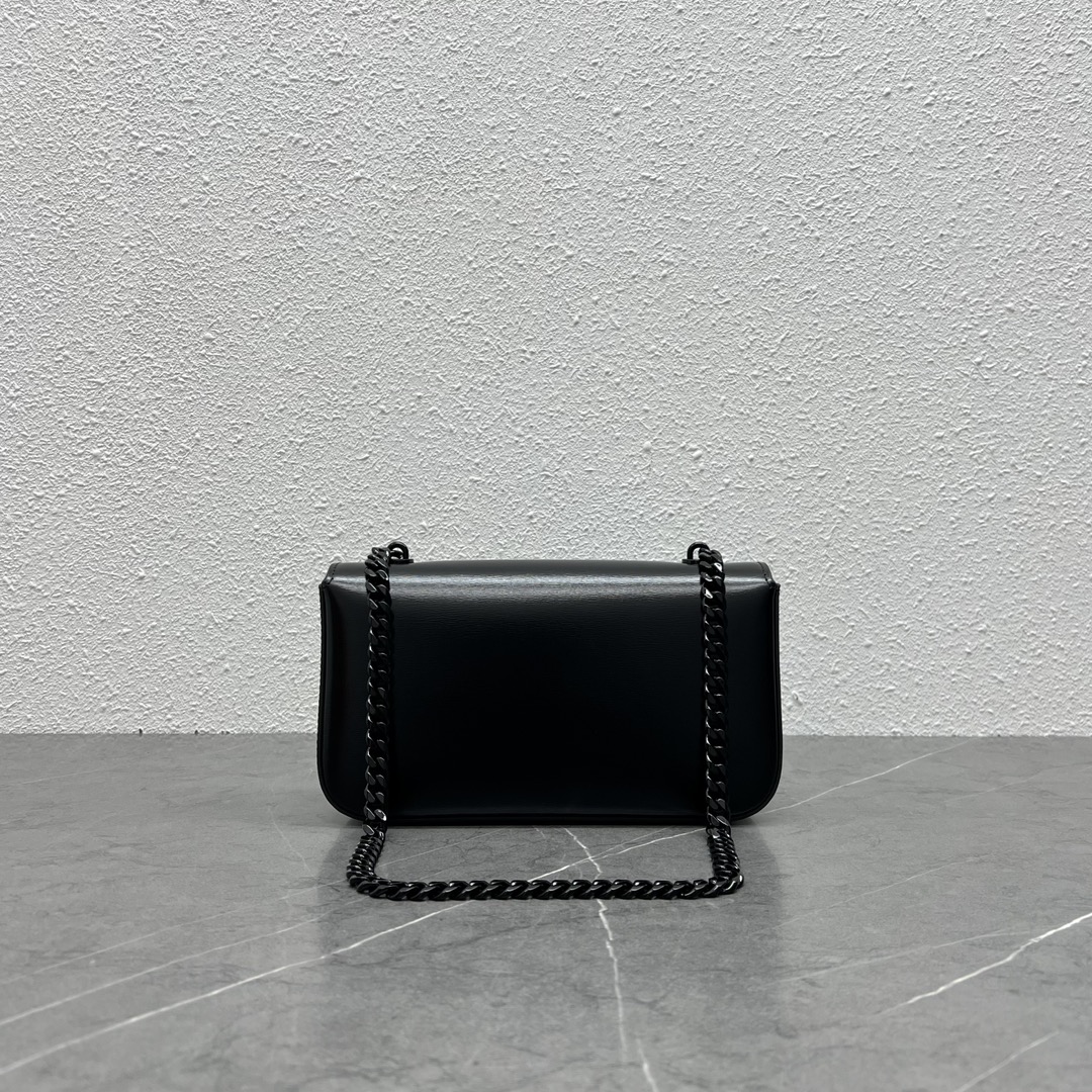 [TOP] CELINE Triomphe Shoulder Bag 20.5-10.5-4 - Black