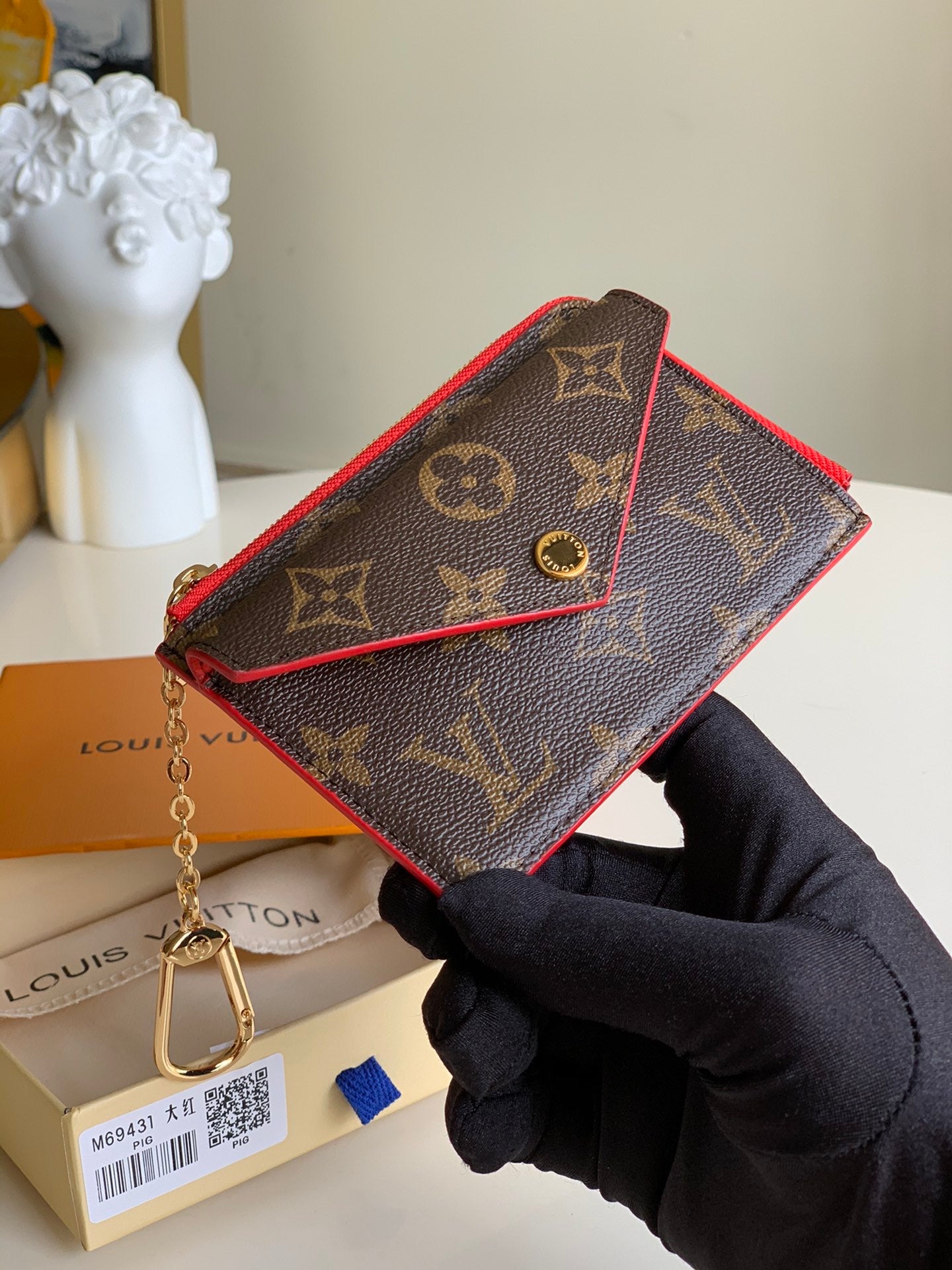 [TOP] Louis Vuitton LV LV Compact Key Wallet - Monogram