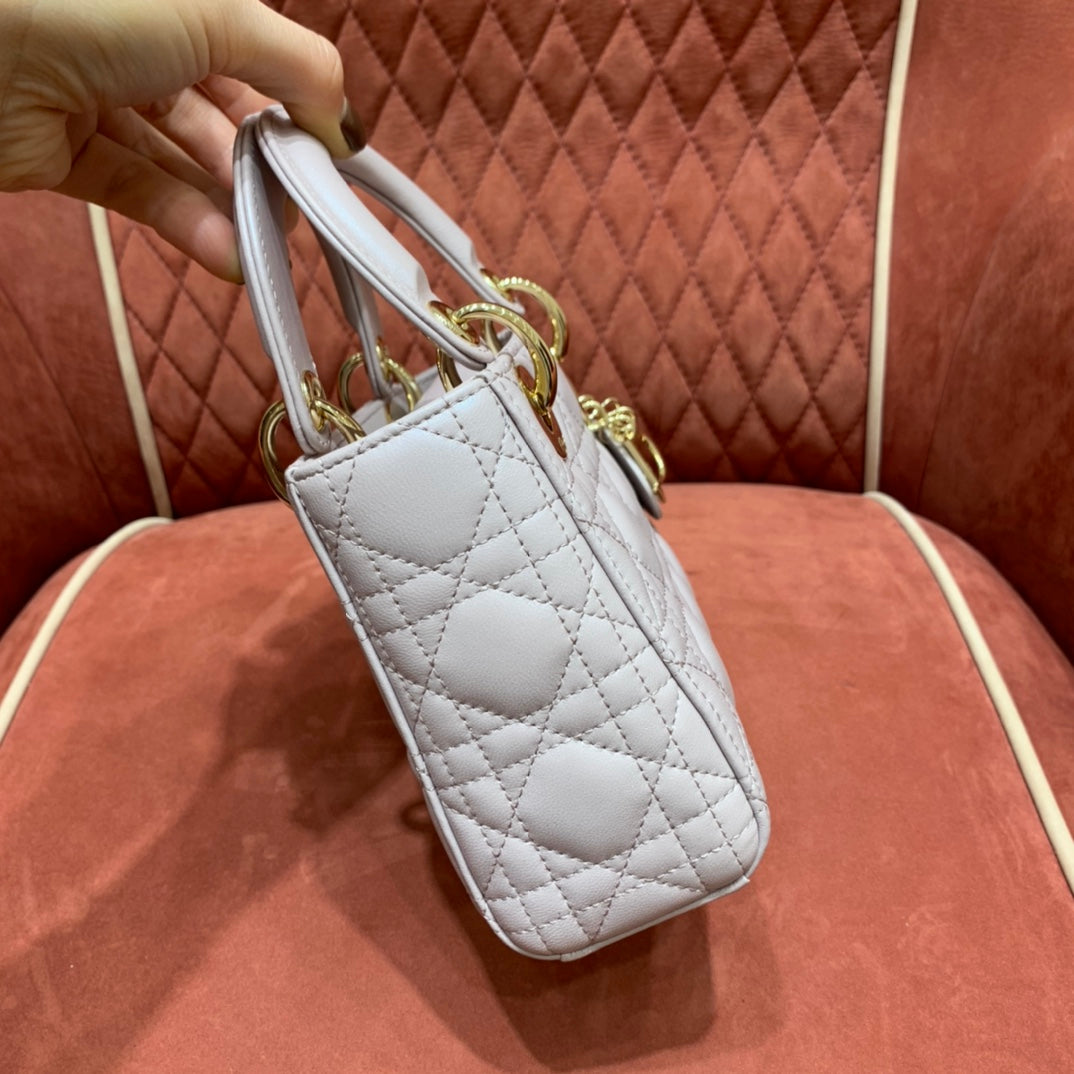 [TOP] Christian Dior Lady Christian Dior Bag Mini - Pink Powder