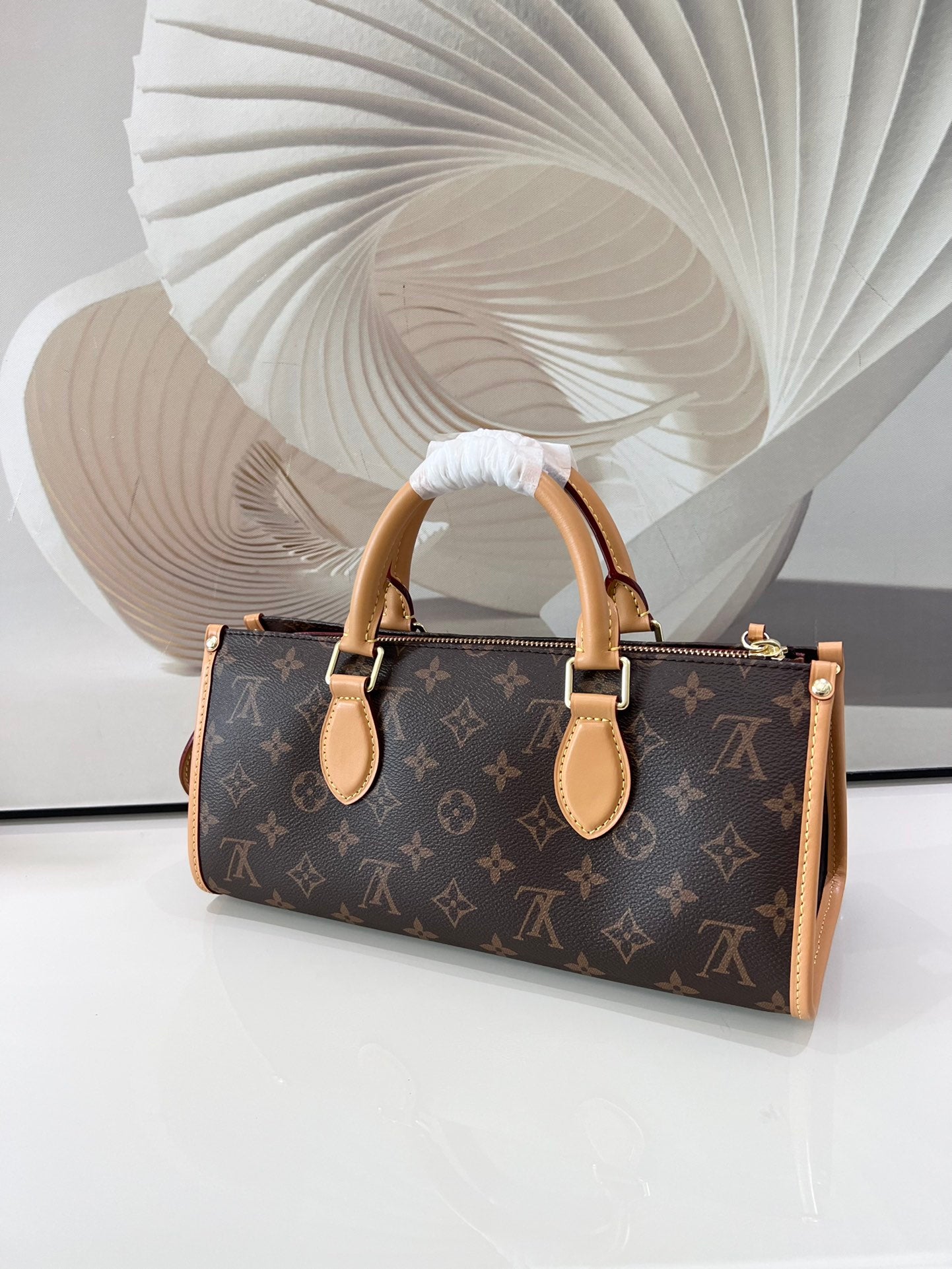 [TOP] Louis Vuitton LV L*V Popincourt Monogram Top Handle Bag 20.0 x 20.0 x 13.0 cm-Brown