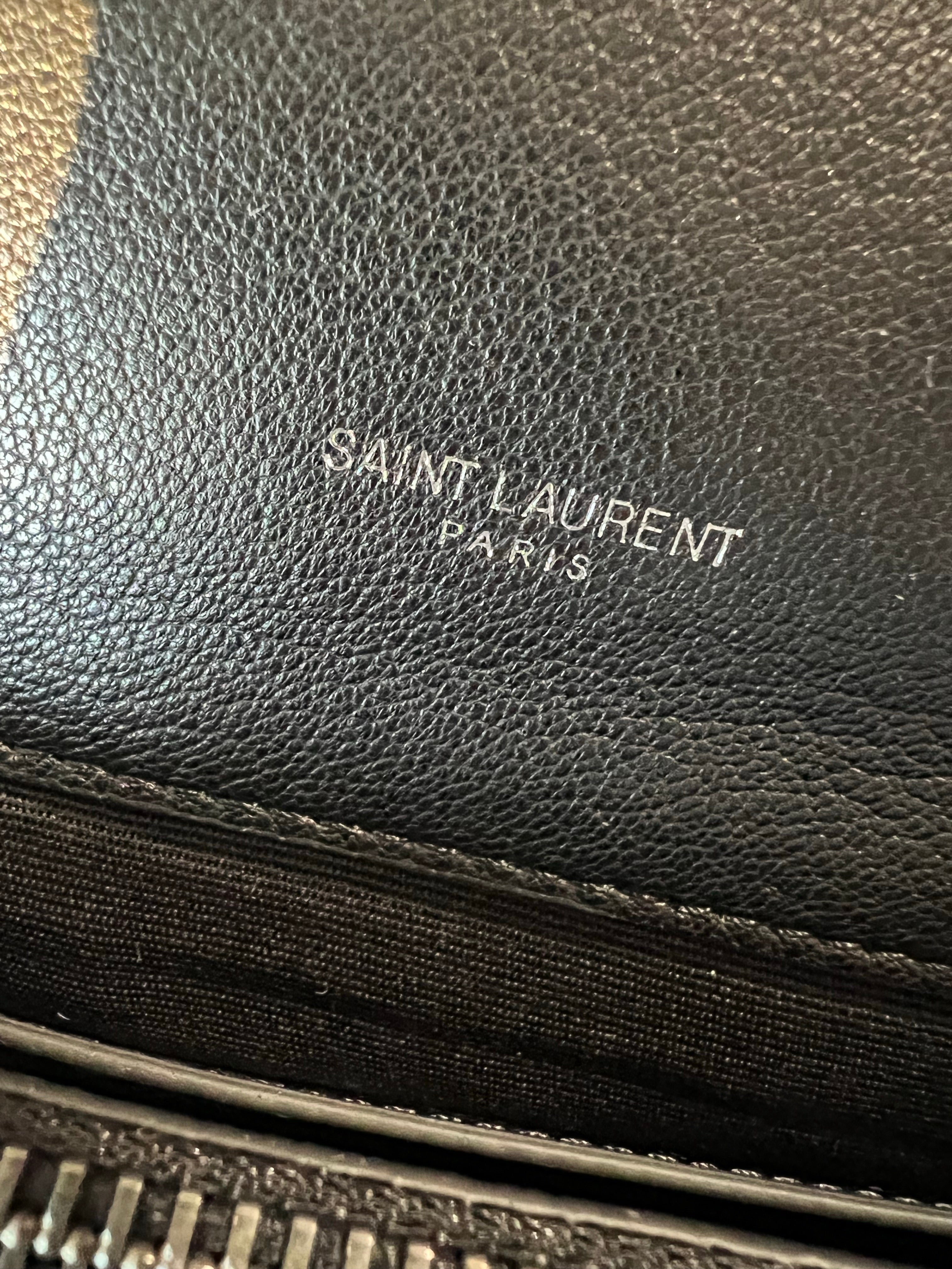 [TOP] Yves Saint Laurent YSL College Medium Top Handle Bag - Black w SHW
