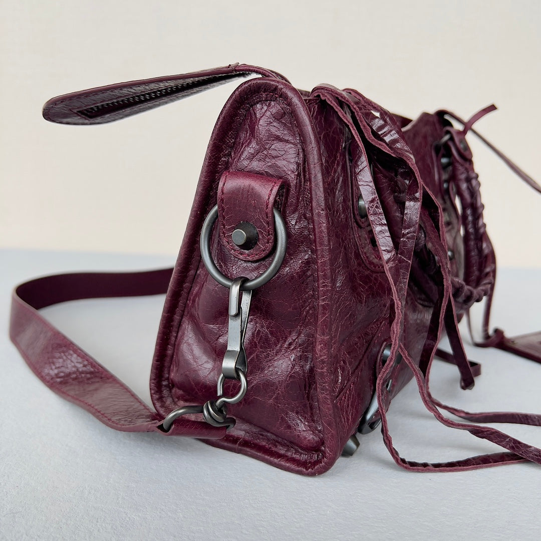 [TOP] BALENCIAGA Classic Small City Bag - Violet Prune