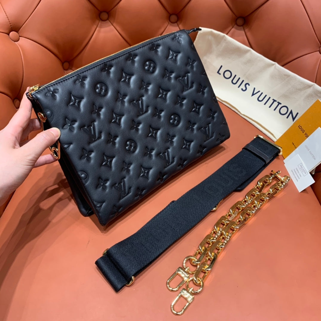 [TOP] Louis Vuitton LV L*V Coussin Bag 26x20x12cm- Black