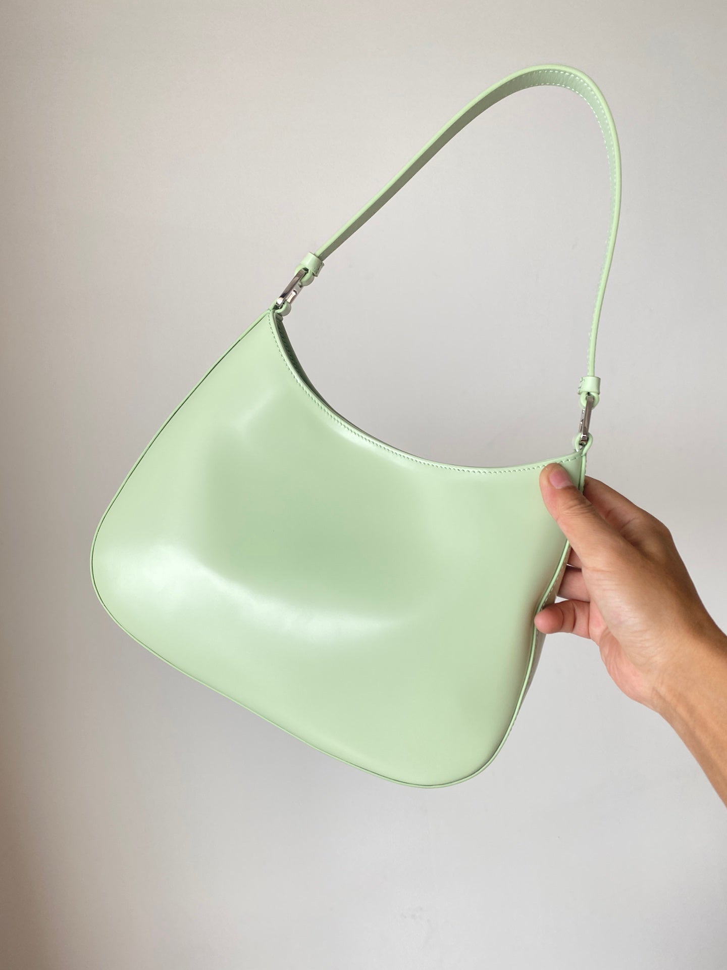 [TOP] PRADA Cleo Brushed Leather Bag - Aqua