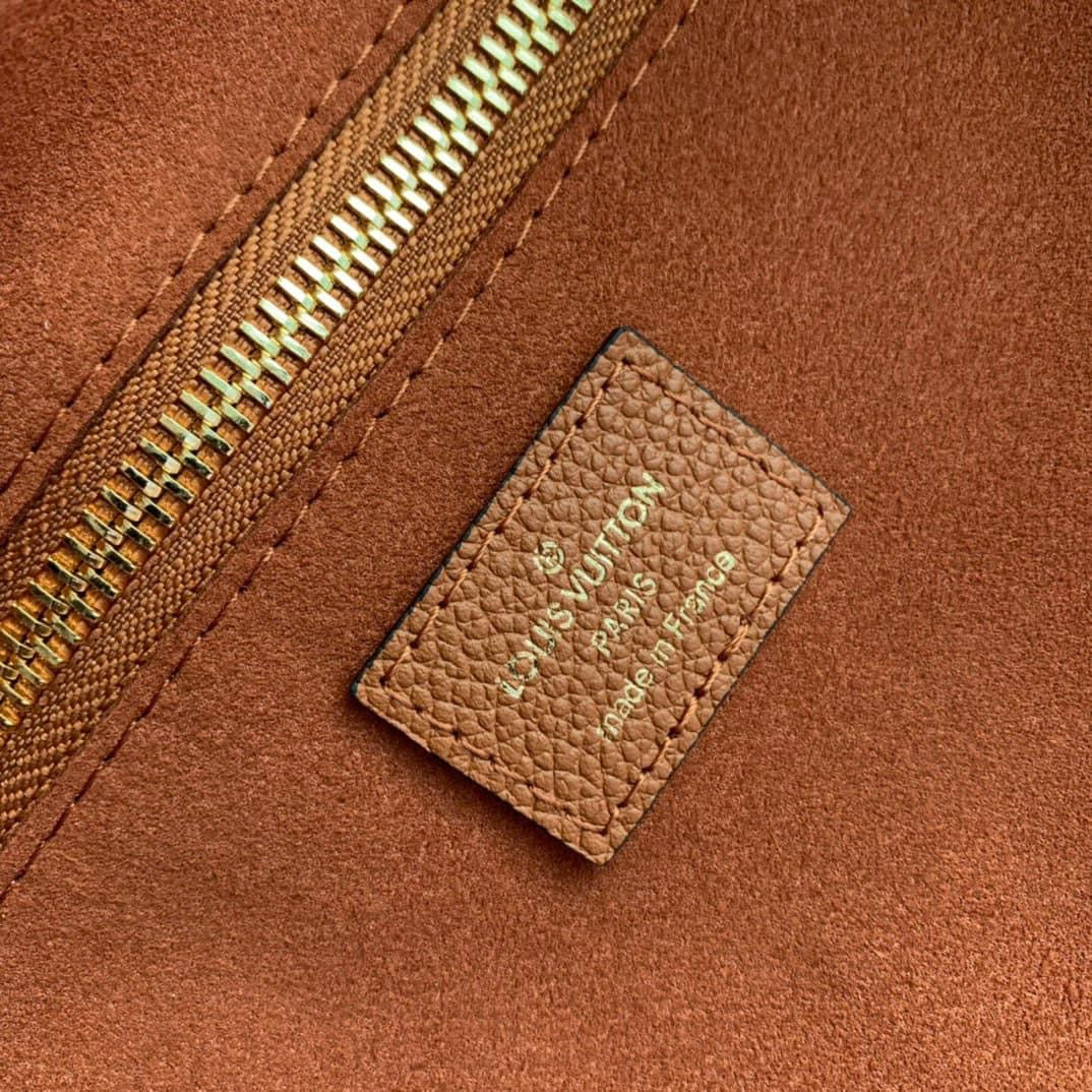 [TOP] Louis Vuitton LV L.V Neverfull MM Empreinte 32x17x28cm- Cognac