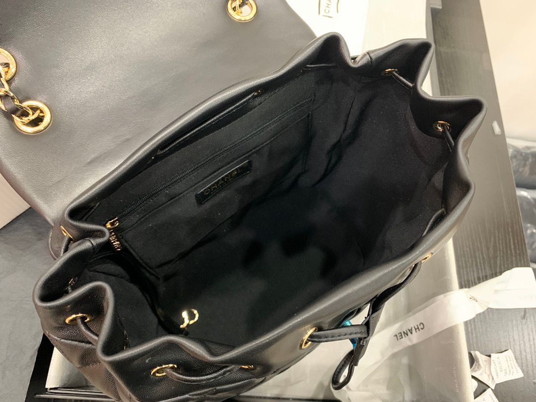 [TOP] CHANEL Quilted Lambskin Urban Spirit Large Backpack - Black