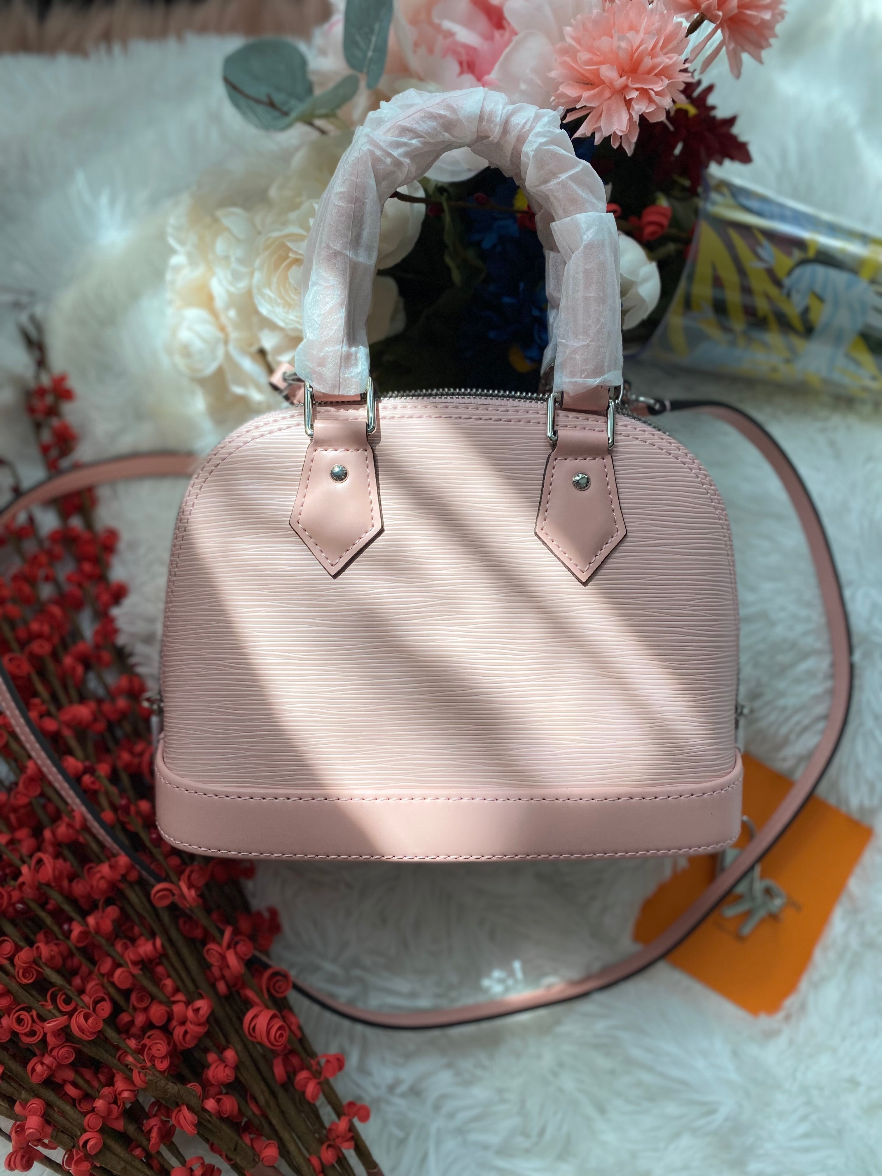 [TOP] Louis Vuitton LV  Alma BB Epi Leather  23.5X17.5X11.5cm - Pink