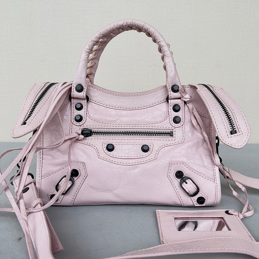 [TOP] BALENCIAGA Classic Small City Bag - Rose Poudre