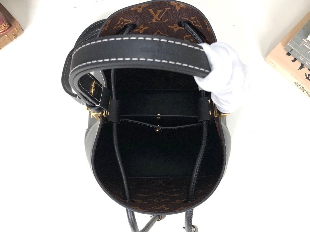 [TOP] Louis Vuitton LV L*V Neonoe BB Bucket Epi Bag - Black