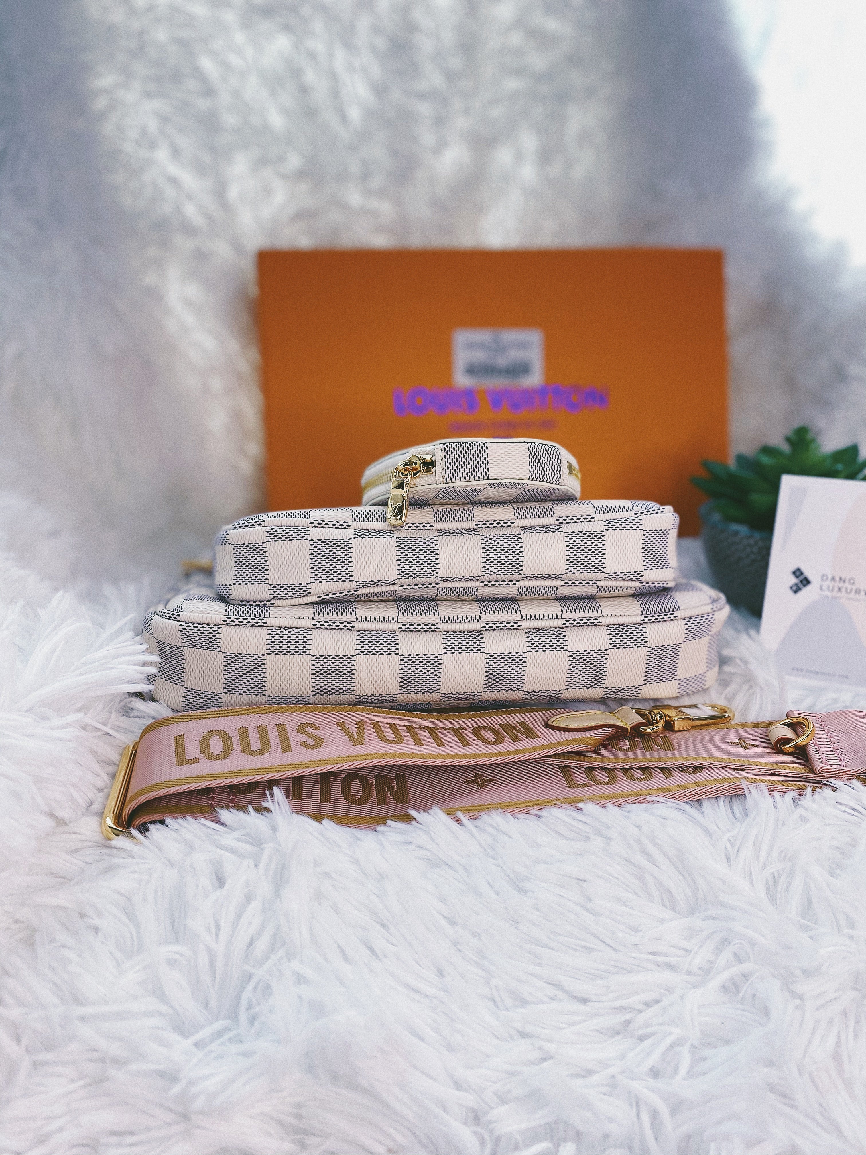 [TOP] Louis Vuitton LV [TOP] LV Multi-Pochette Damier Azur