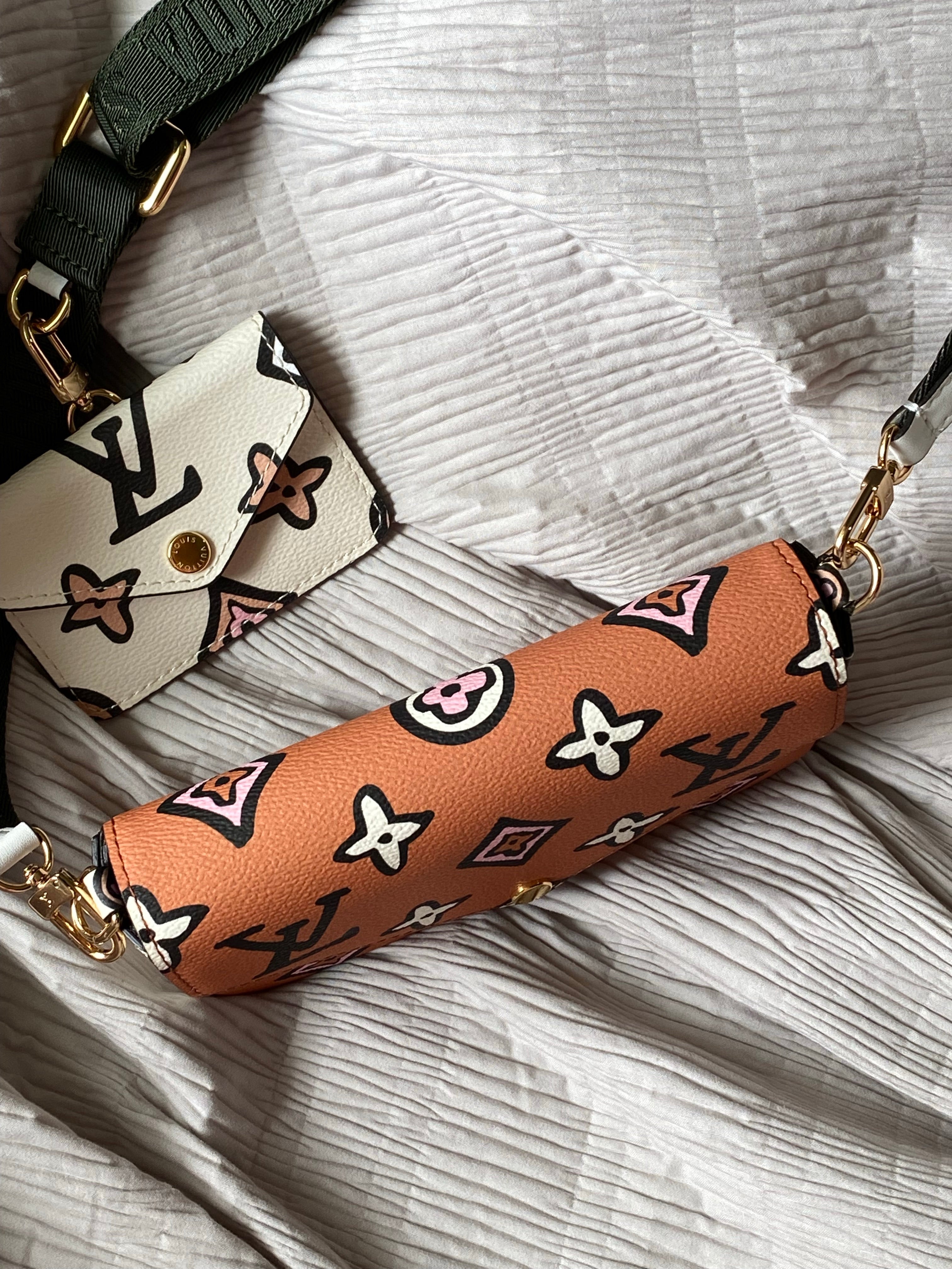 [TOP] Louis Vuitton LV  Wild At Heart Multi Pochette 21X12X3cm-Orange and White