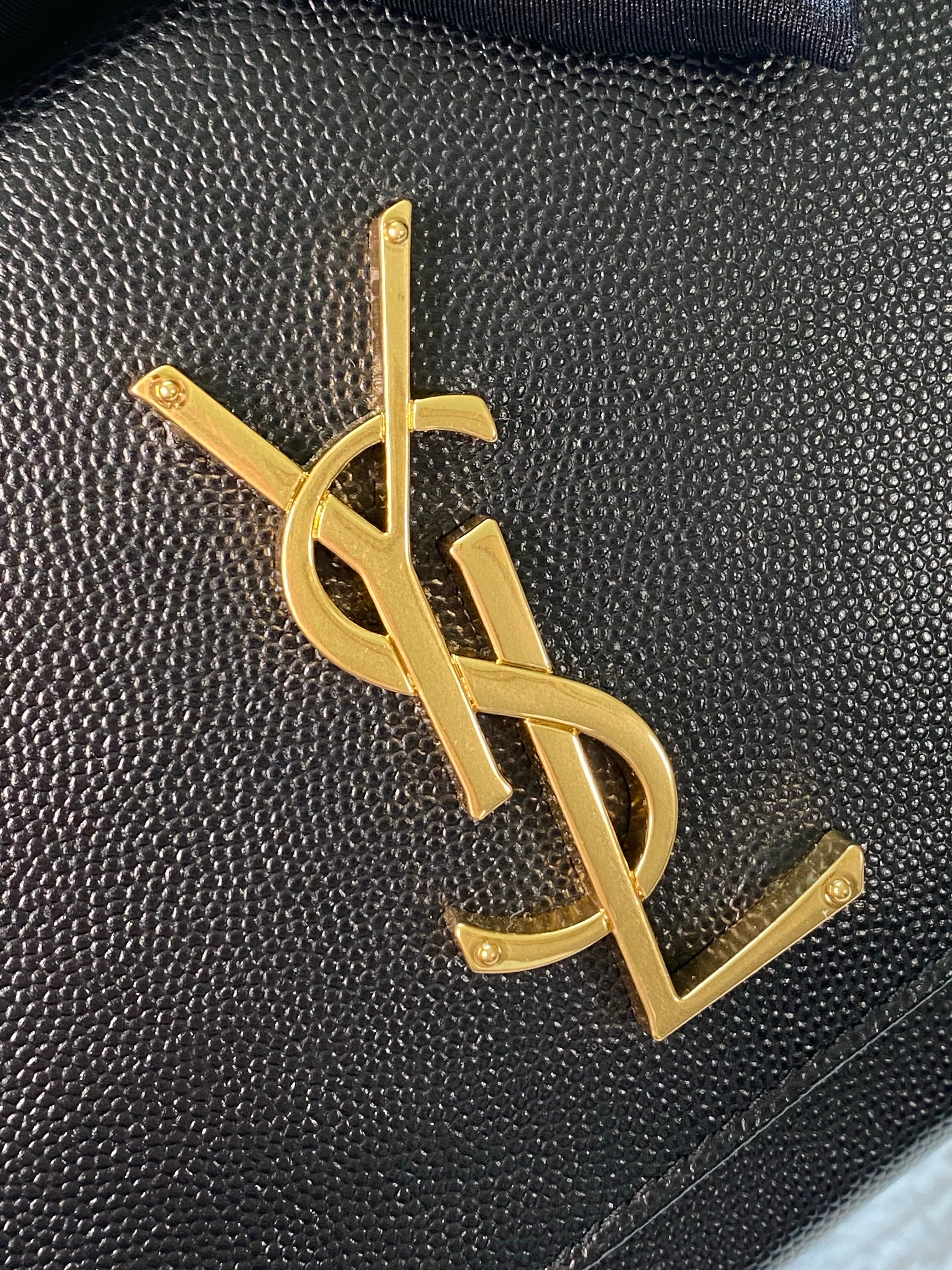 [TOP] Yves Saint Laurent YSL Monogram Kate Box Bag - Black