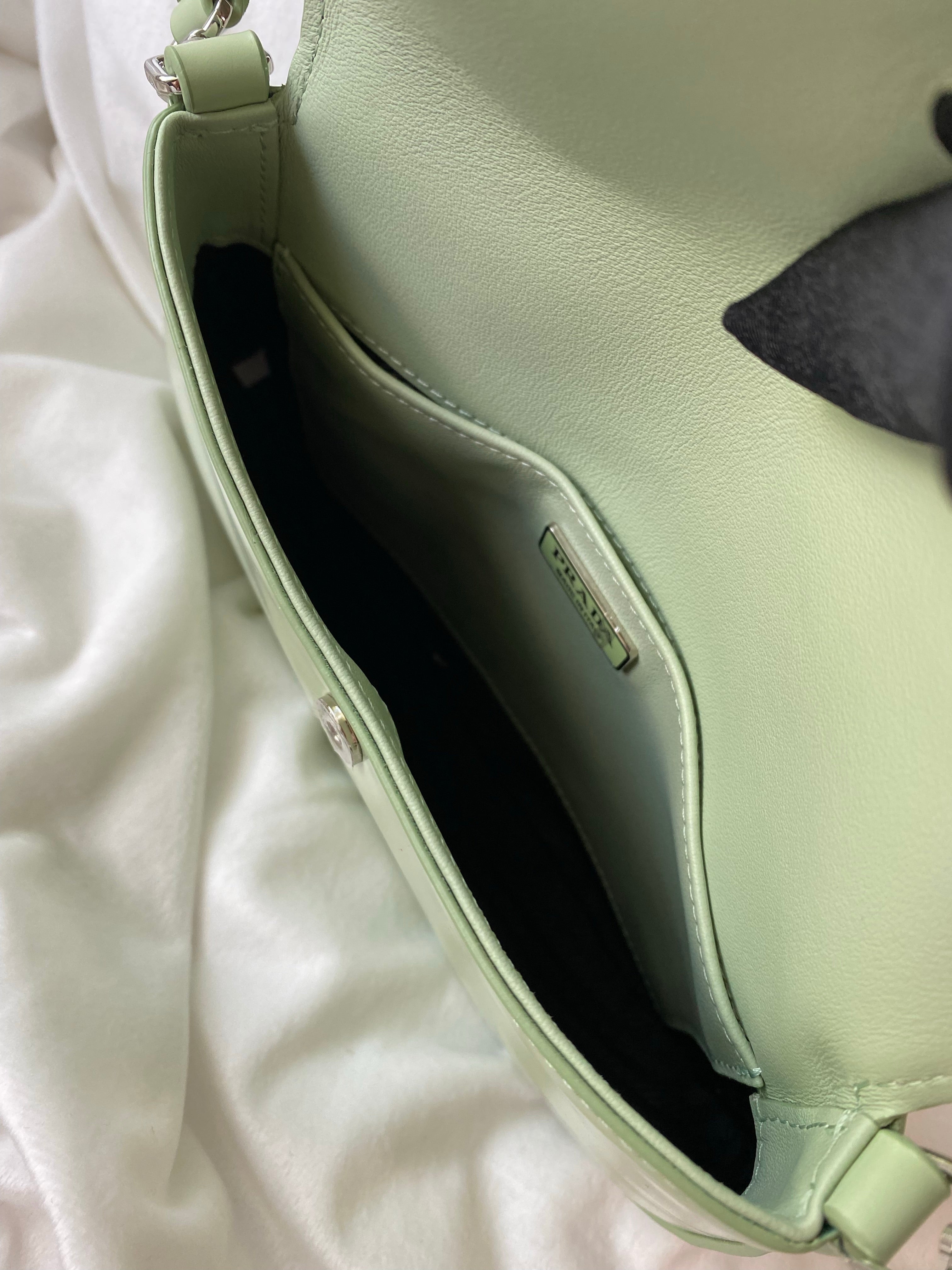 [TOP] PRADA Cleo Bag Brushed Leather - Green