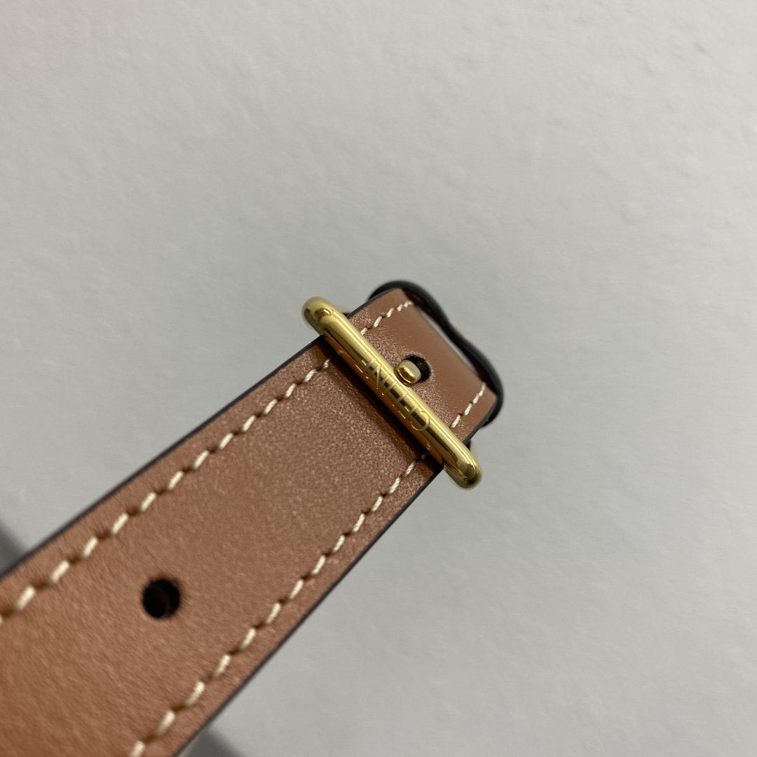 [TOP] CELINE Cuir Triomphe Monogram Bag 26×22×13 - White