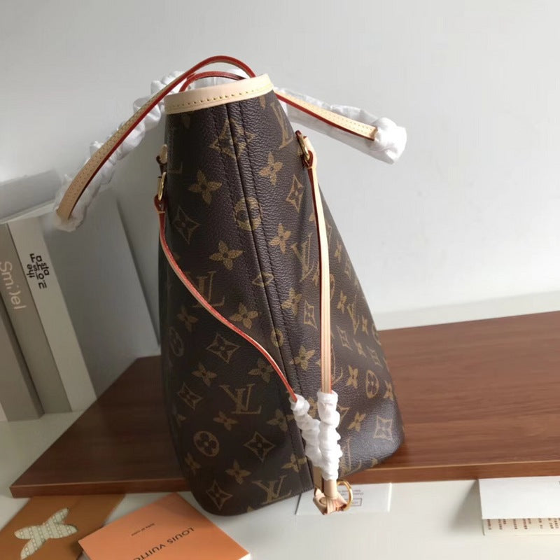 [TOP] Louis Vuitton LV LV Neverfull MM Bag - Fuchsia