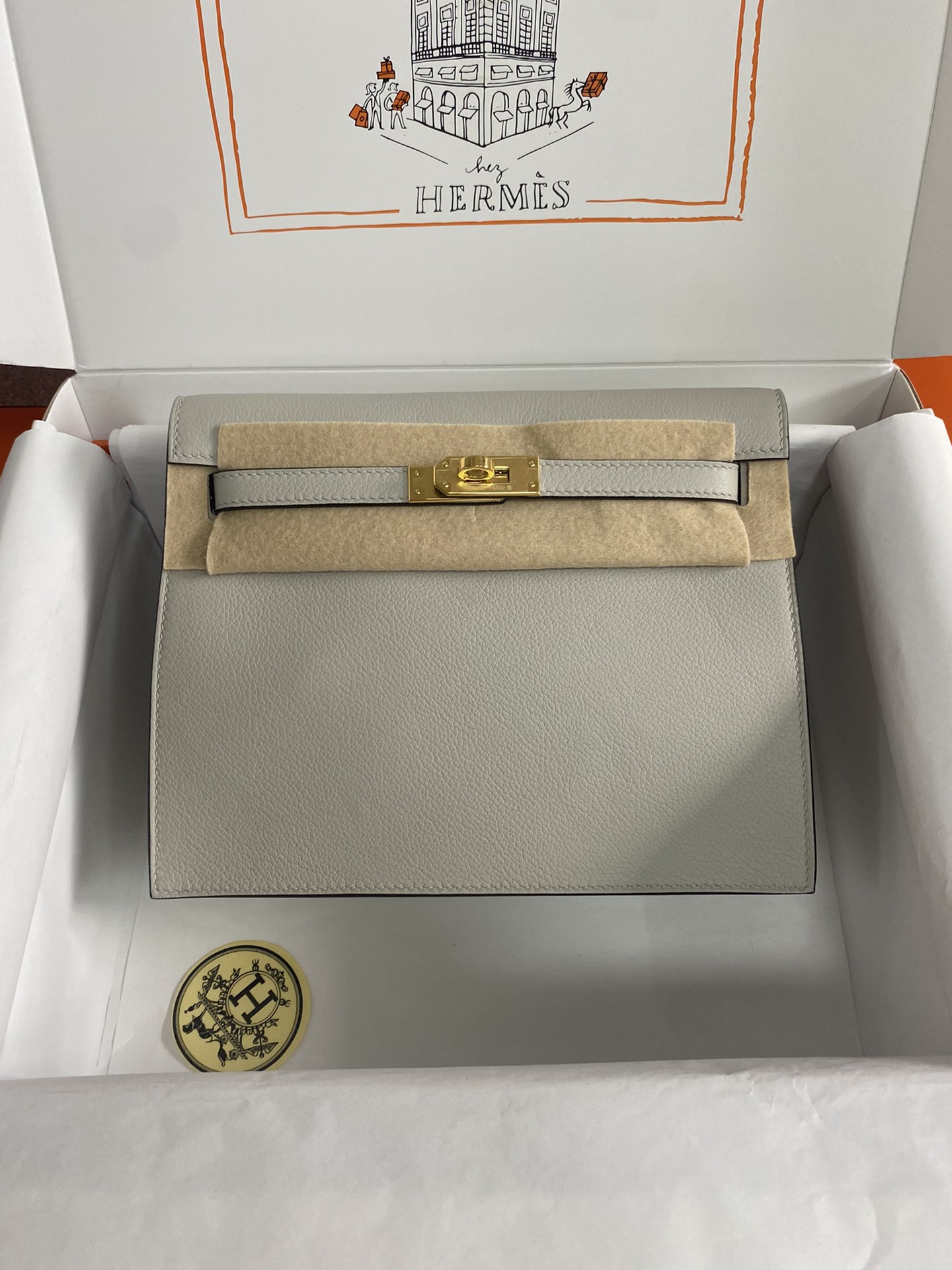 [Top] HERMES Kelly danse II  Calfskin 22cm - 20 Colors
