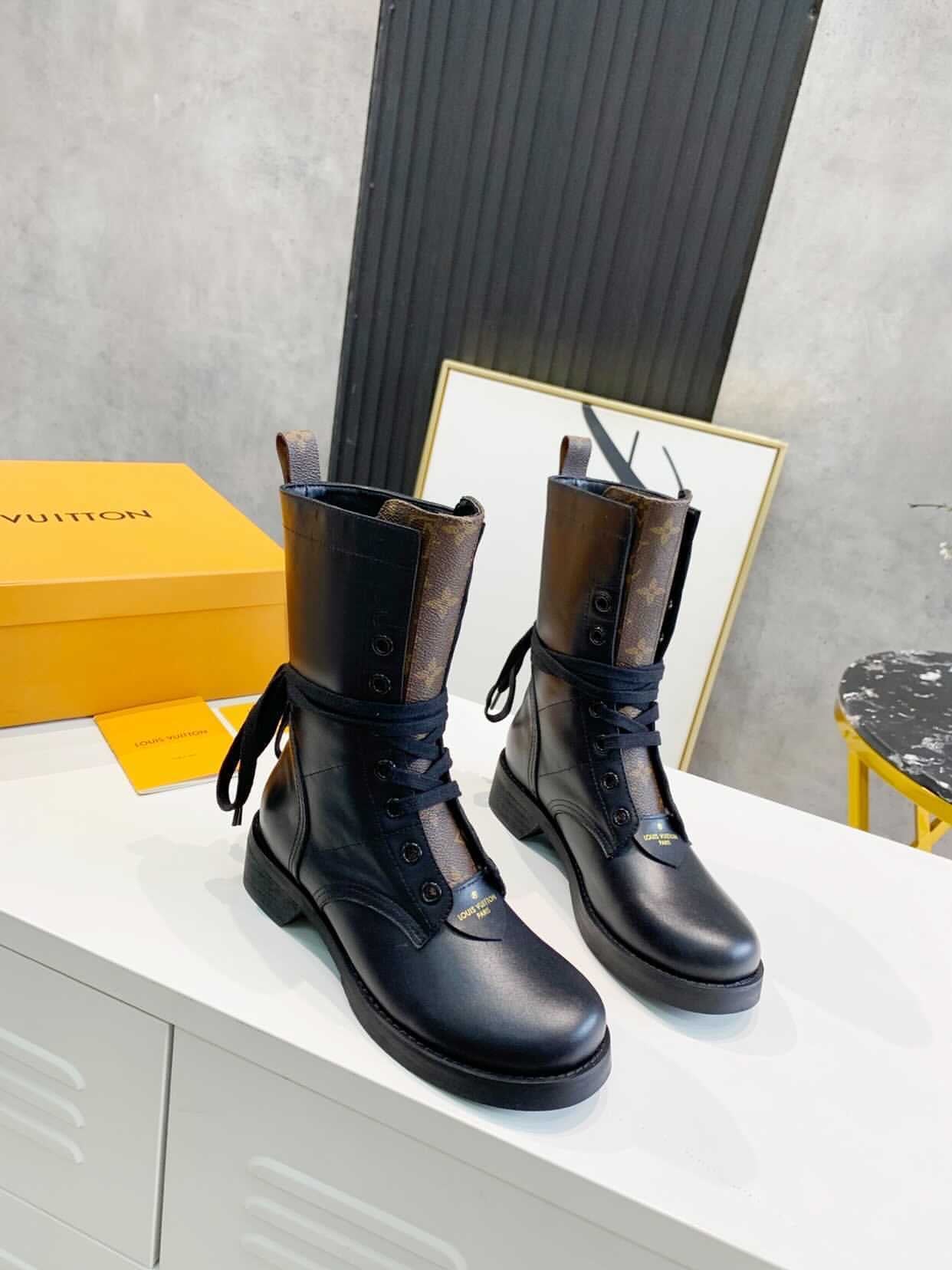[TOP] Louis Vuitton LV LV Metropolis Flat Ranger Boots