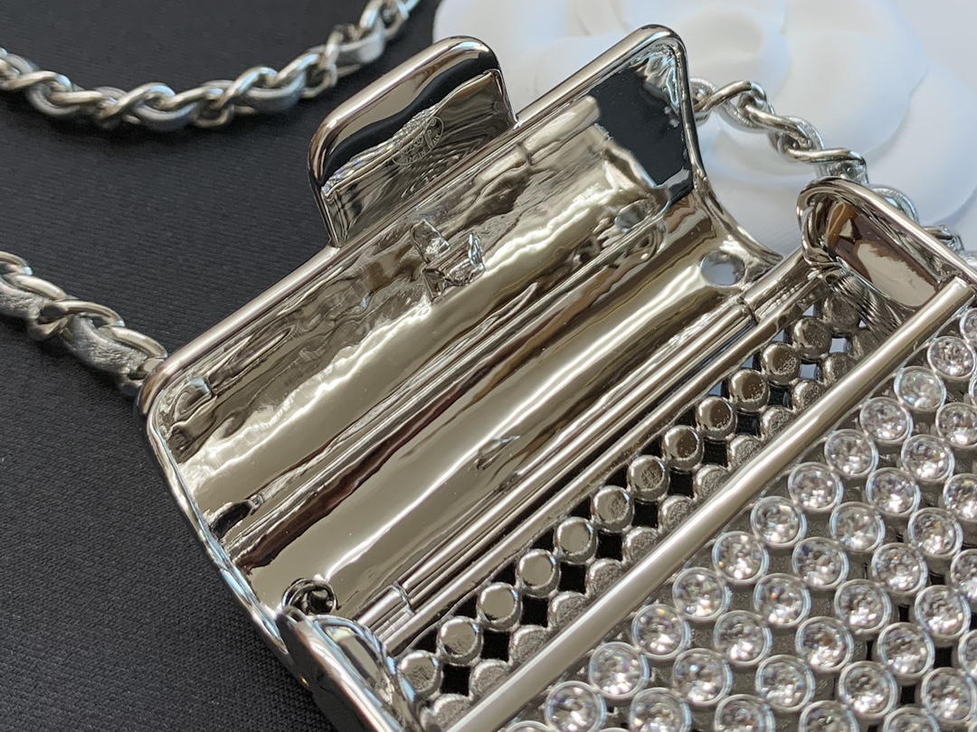 [TOP] CHANEL Mini Box Bag - Silver/Gold