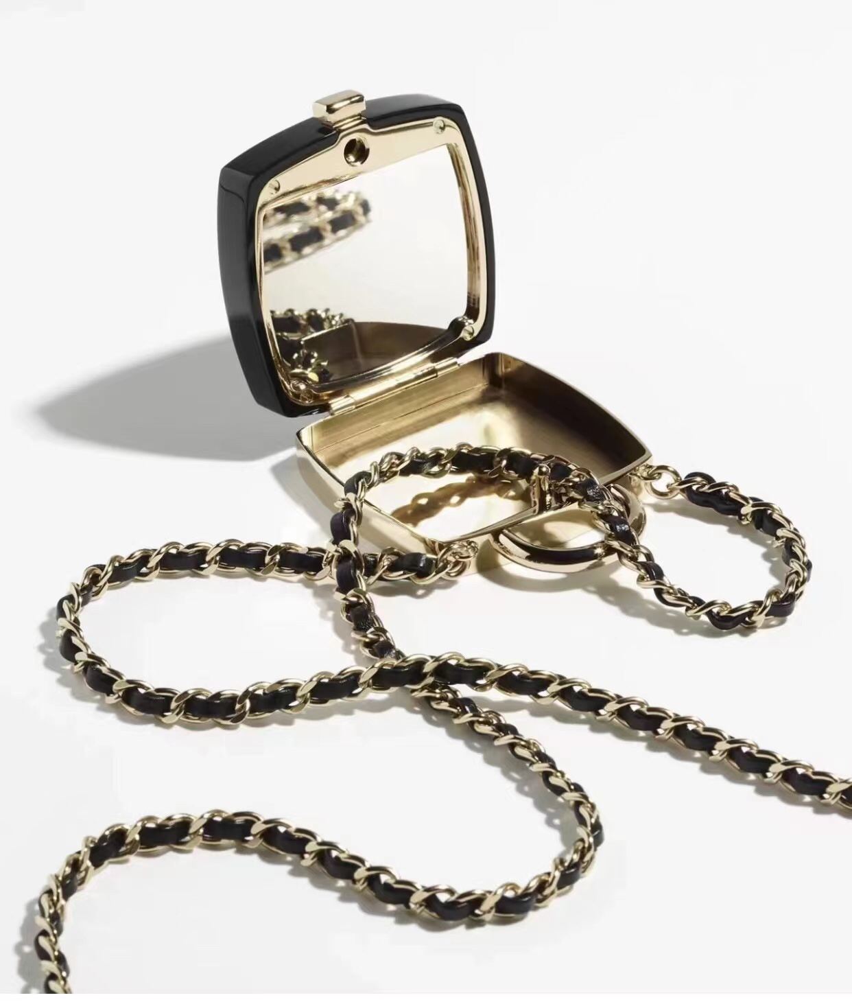 [TOP] CHANEL Mini Evening Bag 5.5x5.5x2.8cm - Black