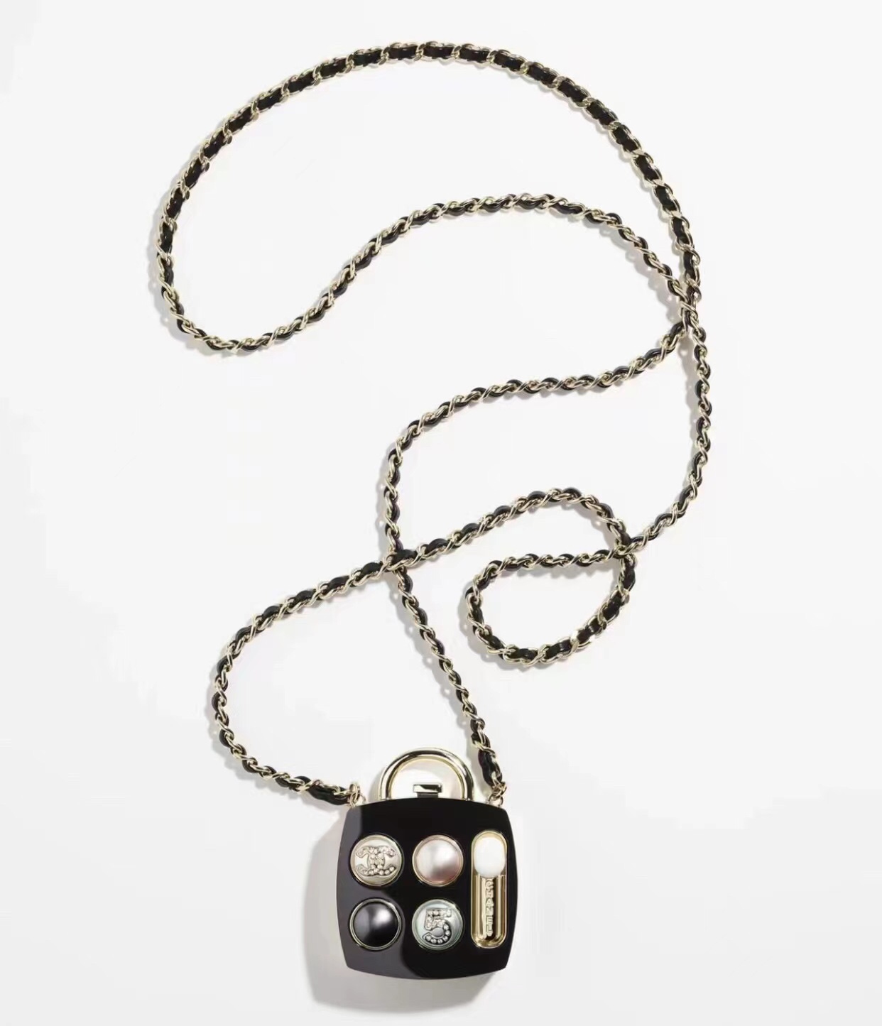 [TOP] CHANEL Mini Evening Bag 5.5x5.5x2.8cm - Black