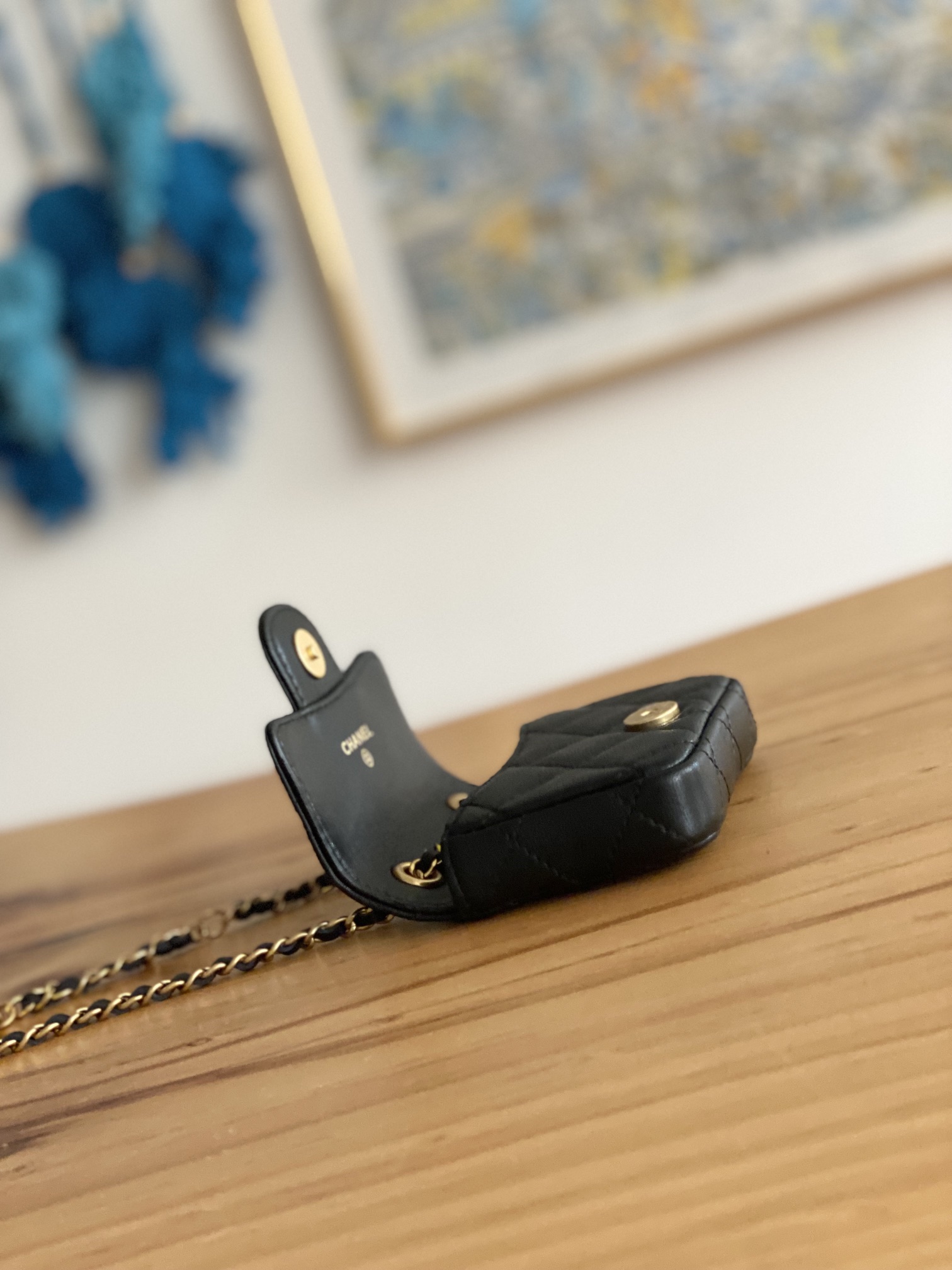 [TOP] CHANEL Mini Bag 11cm - Black