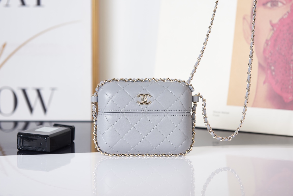 [TOP] CHANEL Mini Bag - Gray