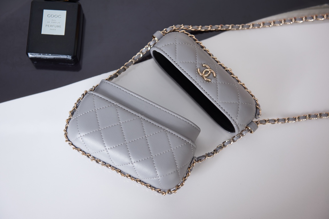 [TOP] CHANEL Mini Bag - Gray