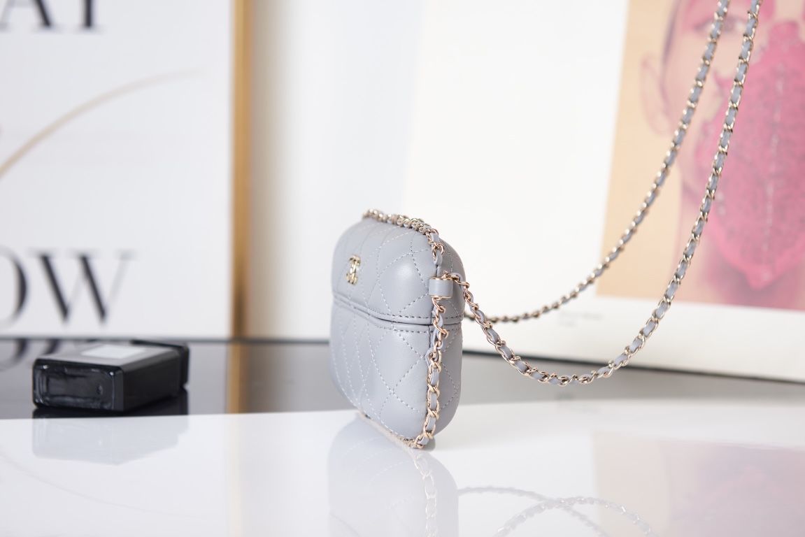 [TOP] CHANEL Mini Bag - Gray