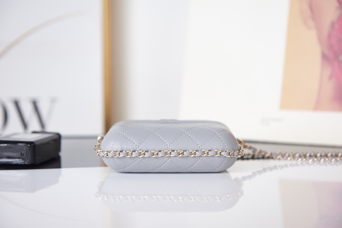 [TOP] CHANEL Mini Bag - Gray