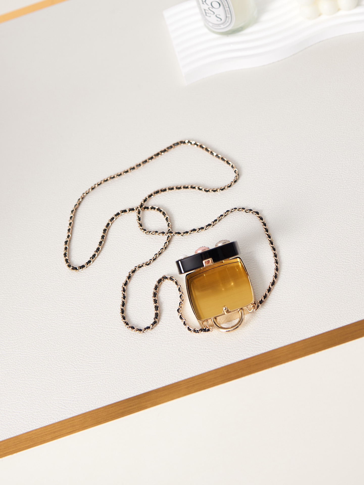 [TOP] CHANEL Mini Evening Bag 5.5x5.5x2.8cm - Black