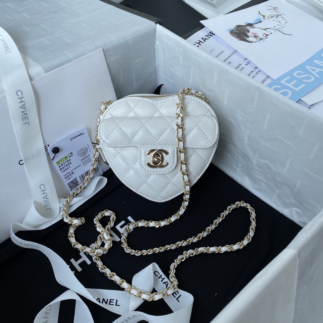 [TOP] CHANEL Mini Love Bag 13×12×5.5cm - GHW - 3 Color