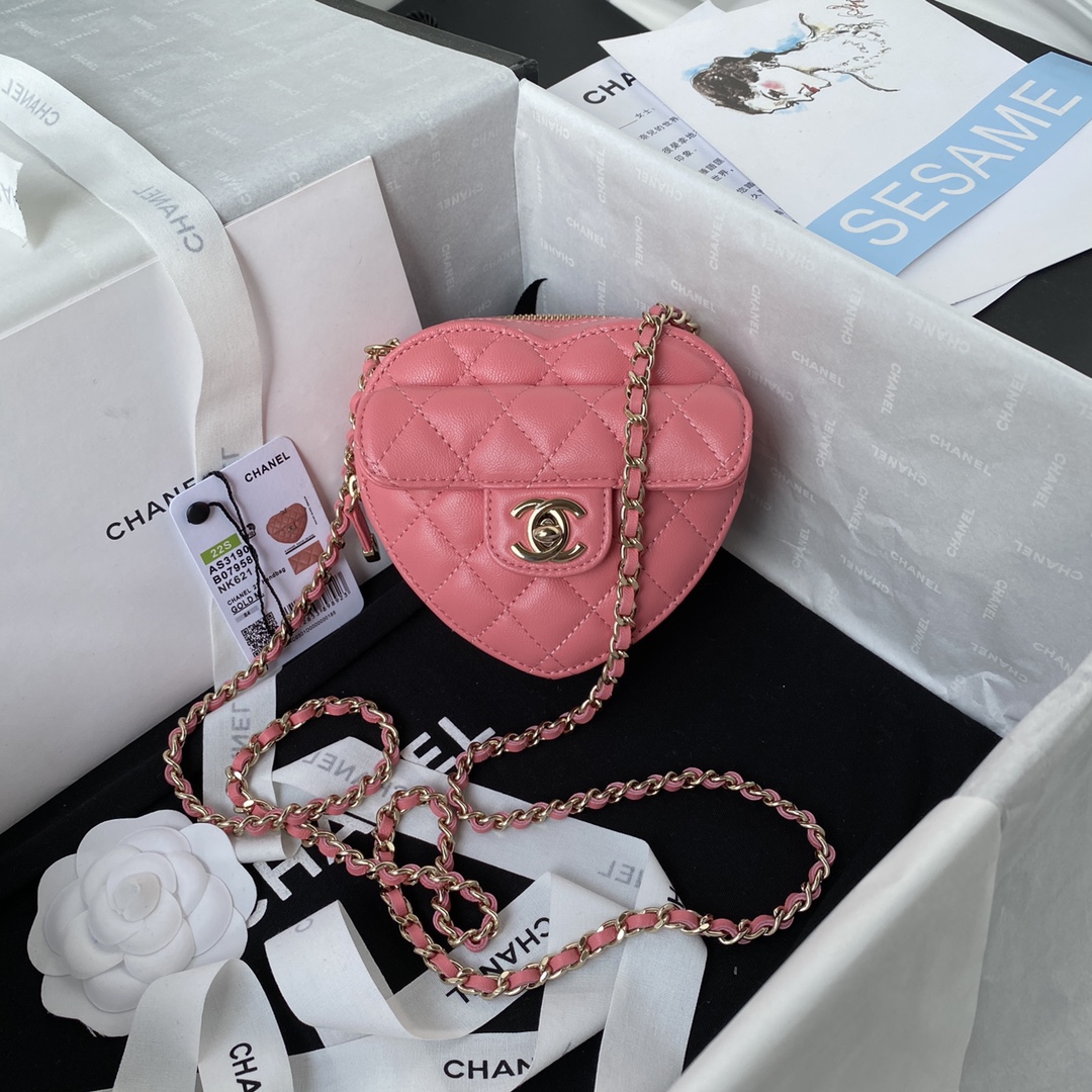 [TOP] CHANEL Mini Love Bag 13×12×5.5cm - GHW - 3 Color