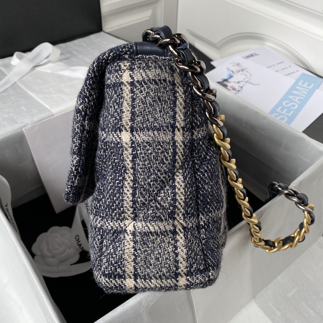 [TOP] CHANEL19 Bag Woolen 26/30cm