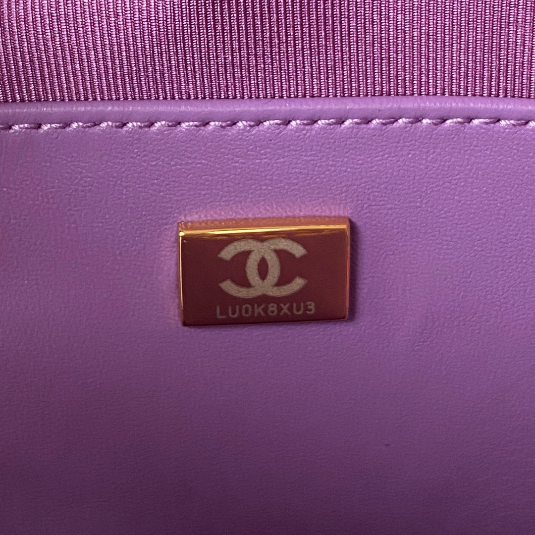 [TOP] CHANEL Love Bag 16.5×18×6.5cm - GHW - Purple