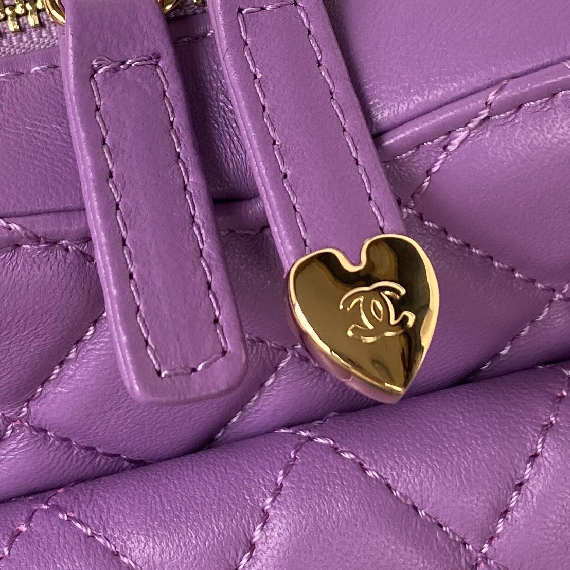 [TOP] CHANEL Love Bag 16.5×18×6.5cm - GHW - Purple