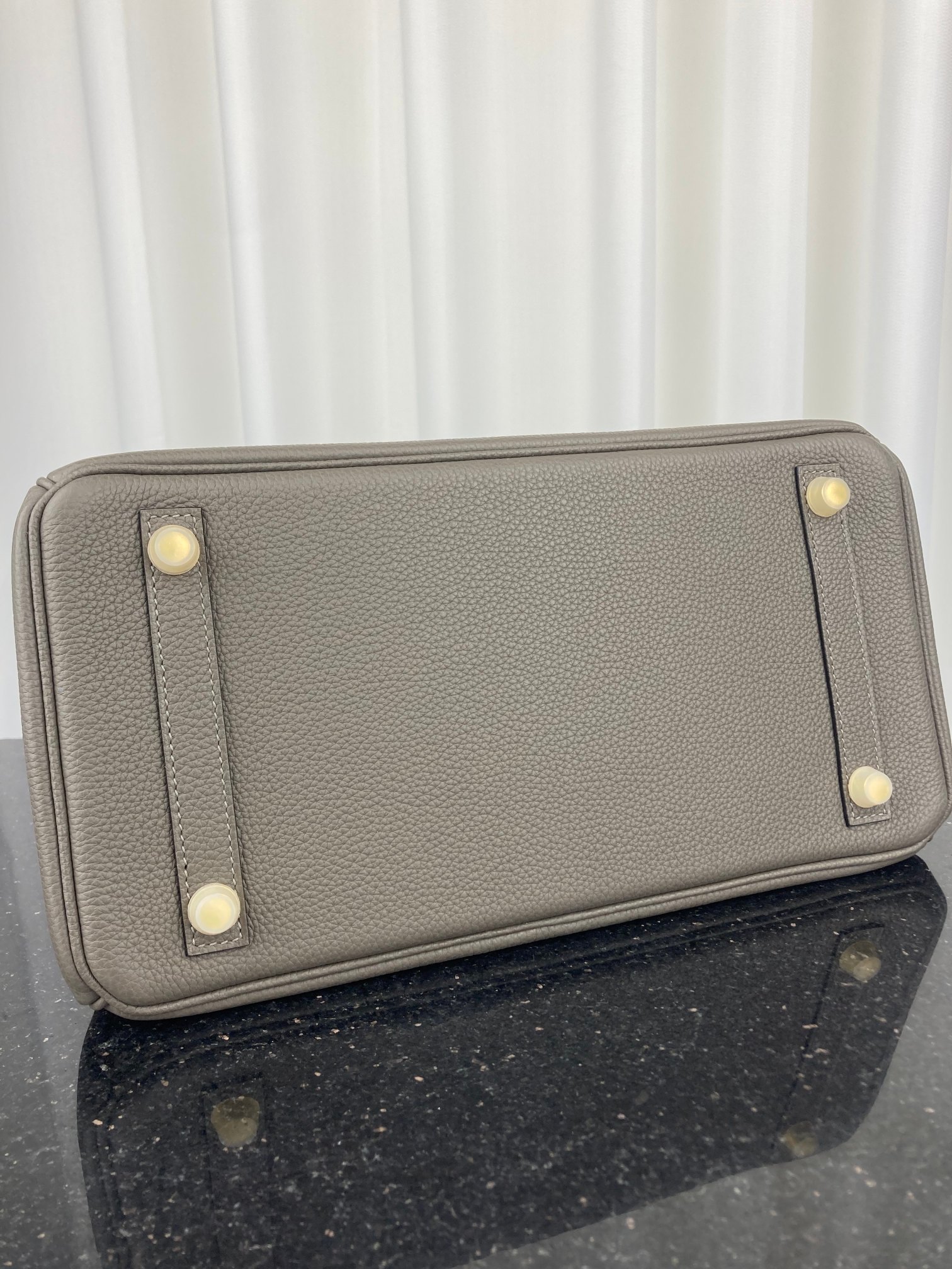 [TOP] HERMES Birkin Bag 30cm - Gray w GHW